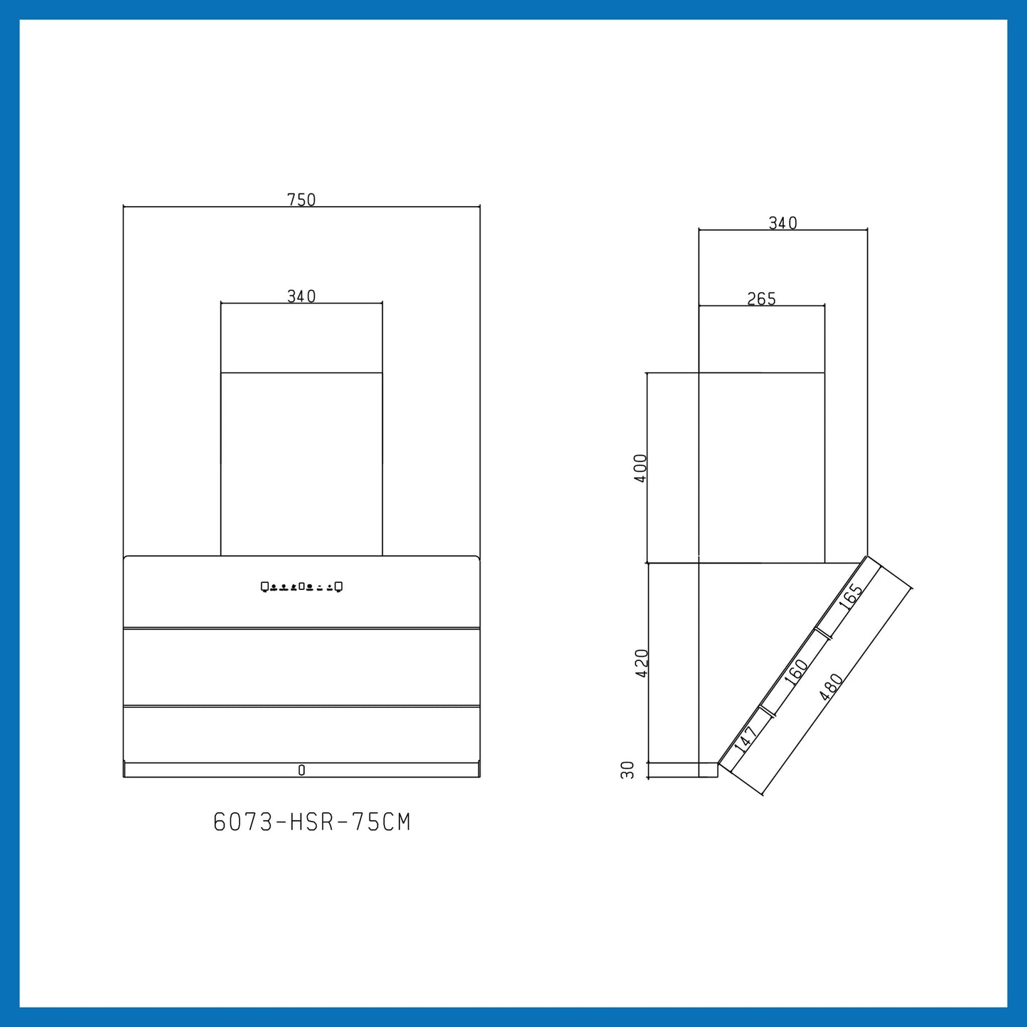 GLEN Auto Clean Vertical Glass Chimney (CH 6073 HSR DC AC) | Filter-less Design with Heat Sensor & BLDC Motor 1600 m³/h | Touch & Motion Control, Remote Operated – 60/75/90 cm
