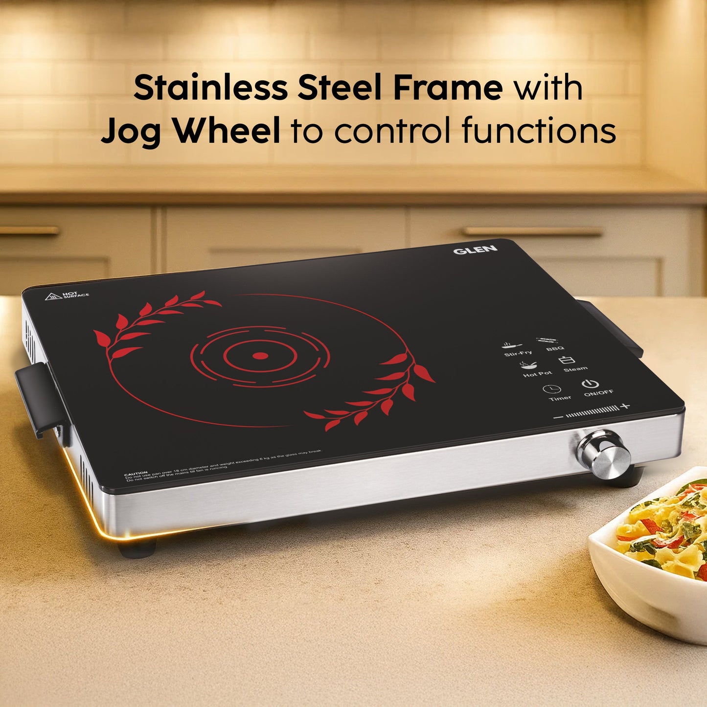 GLEN Infrared Cooking Stove with 4 Preset Cooking Functions 2200W - SA-3077IR