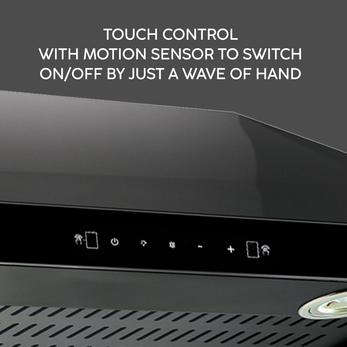 Auto Clean Chimney Straight Line Filterless, 76cm 1200 mB3/h -Black (6005 TS BL AC)