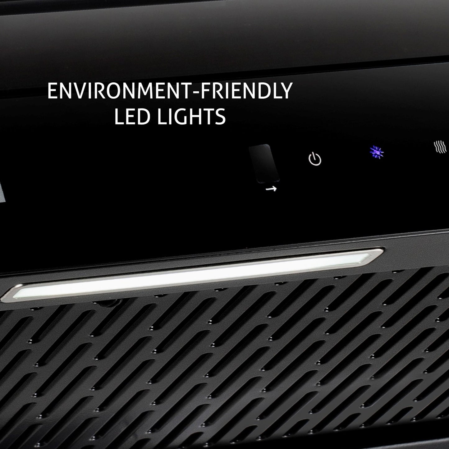 Auto Clean Curved Glass Chimney with Inverter Technology, BLDC Motor 60/90cm 1200 mB3/h -Black (6071 BL BLDC AC)