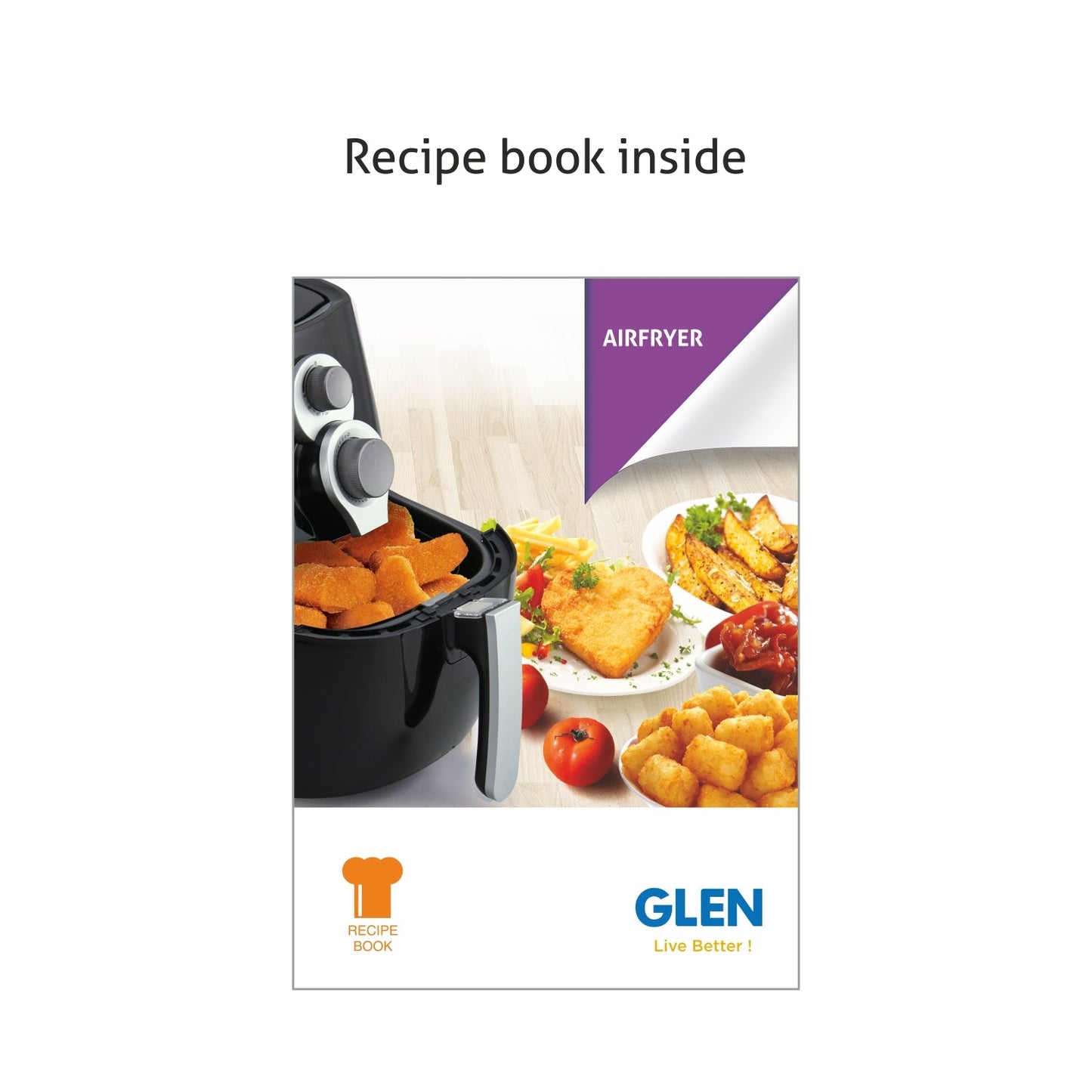 Electric Air Fryer 2.8 Litres, 1350w Rapid Air Technology, Black (3044)