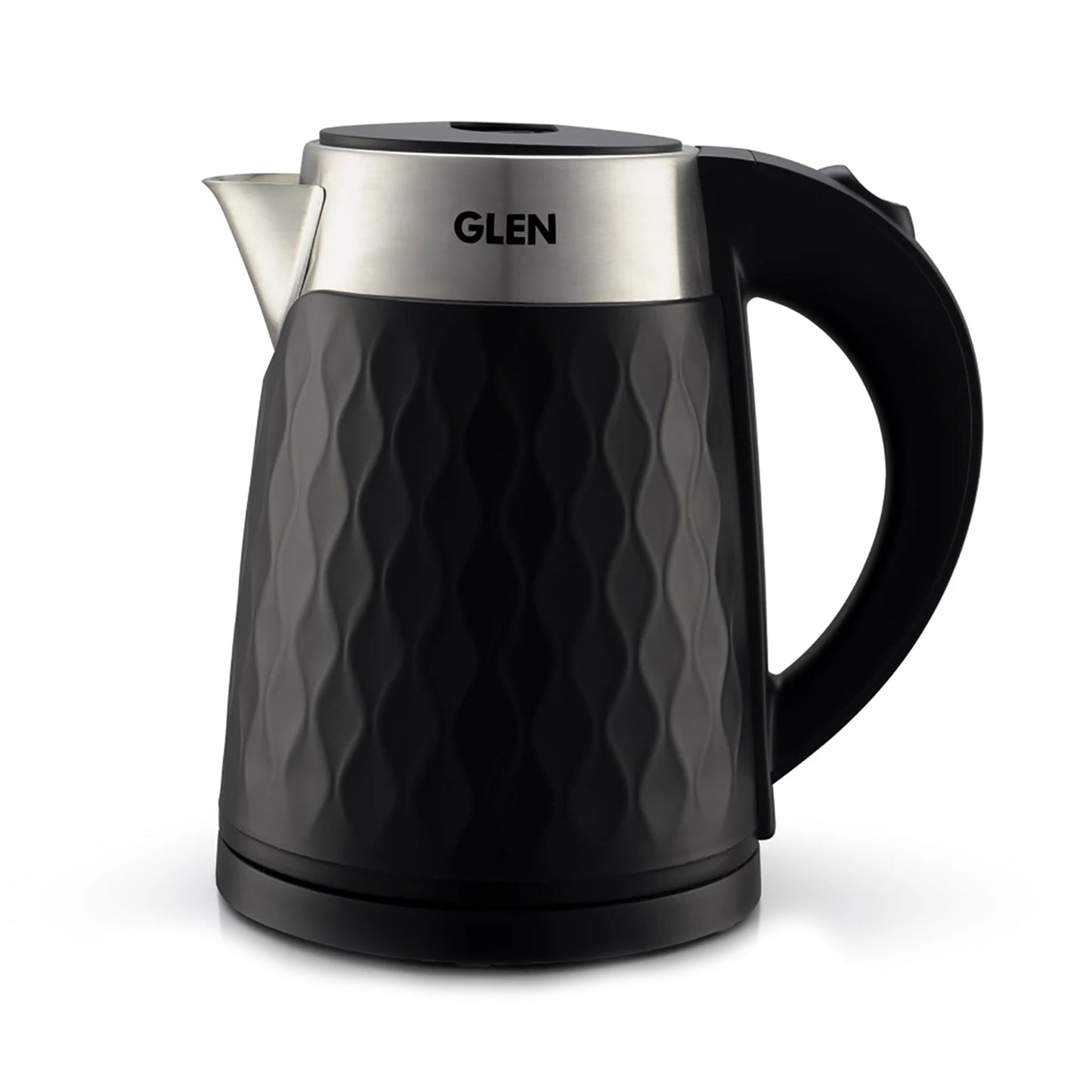 Electric Kettle 1.8 Litre Plastic Clad Stainless Steel, 360B0 Rotation Base, Auto Shutoff, 1500 W - White (9005)