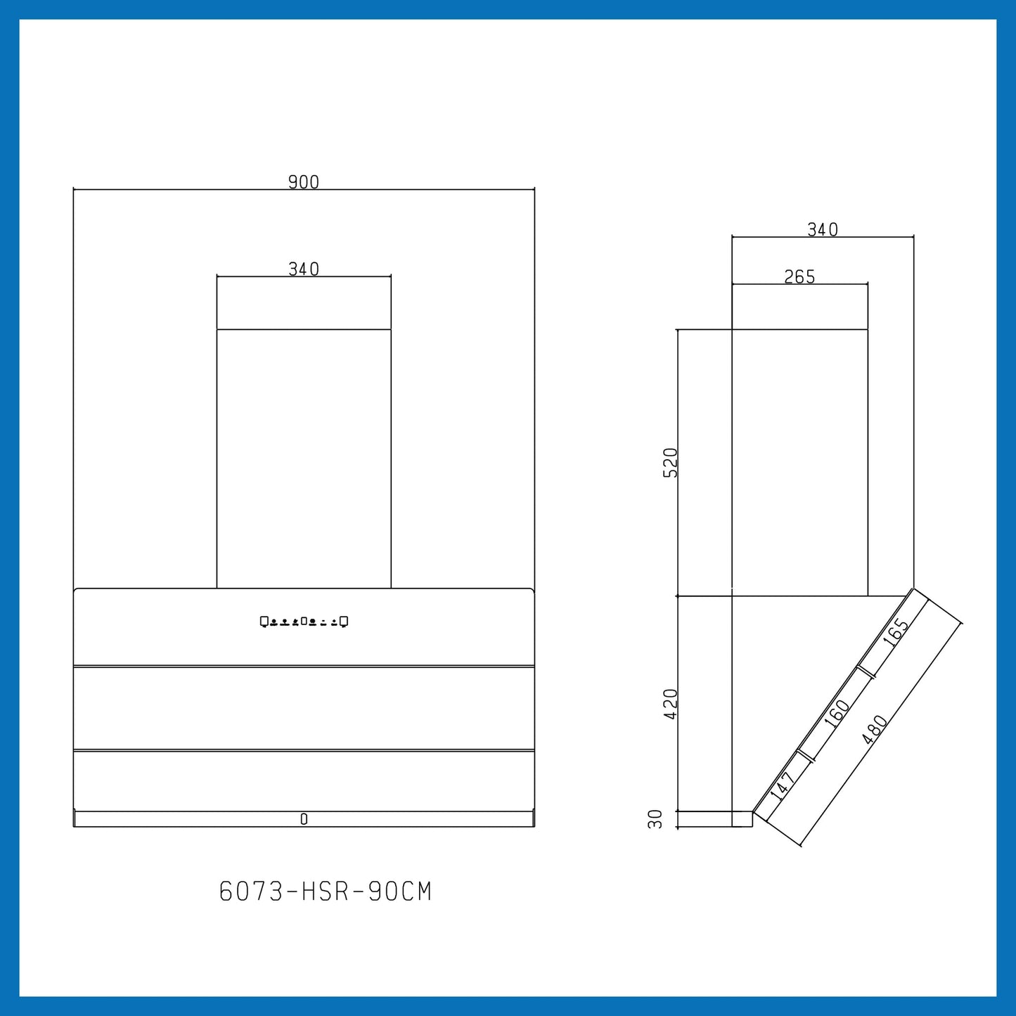 GLEN Auto Clean Vertical Glass Chimney (CH 6073 HSR DC AC) | Filter-less Design with Heat Sensor & BLDC Motor 1600 m³/h | Touch & Motion Control, Remote Operated – 60/75/90 cm