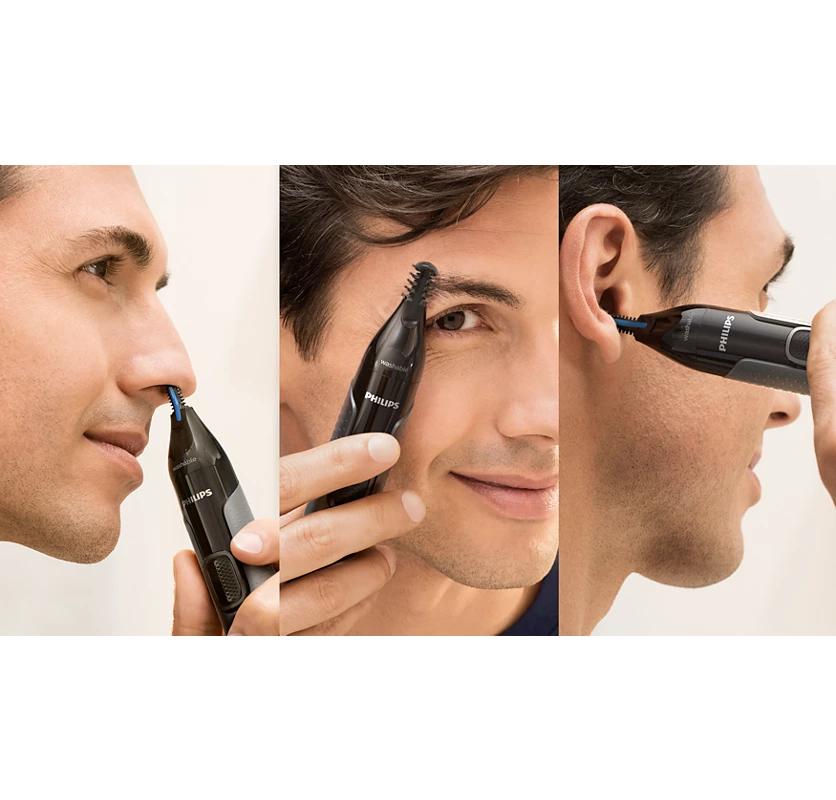 PHILIPS Series 3000 Nose, Ear and Eyebrows Trimmer | 60 min Runtime (NT3650/16)