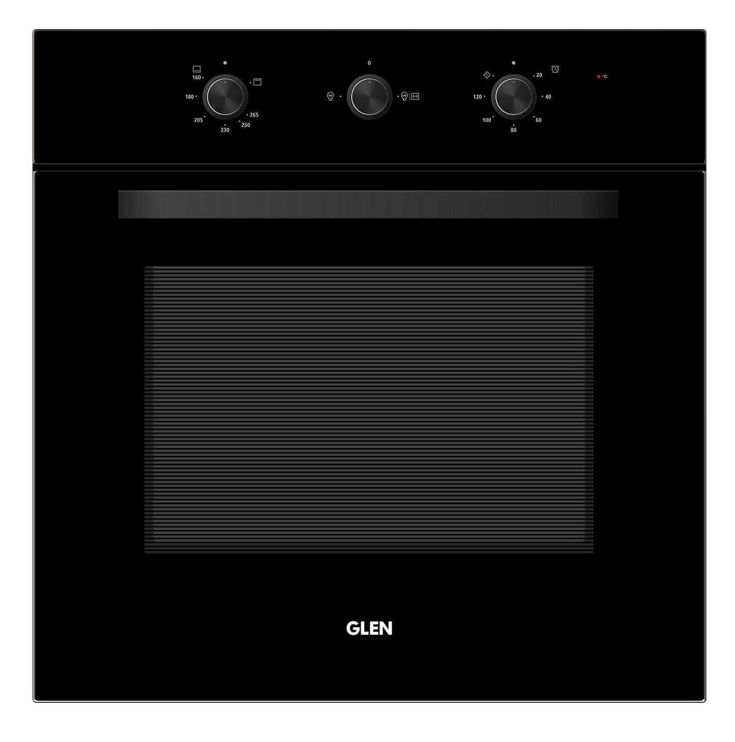 GLEN Built in Gas Oven 75L with Turbo Fan - Works on LPG (BO-664BLGAS)