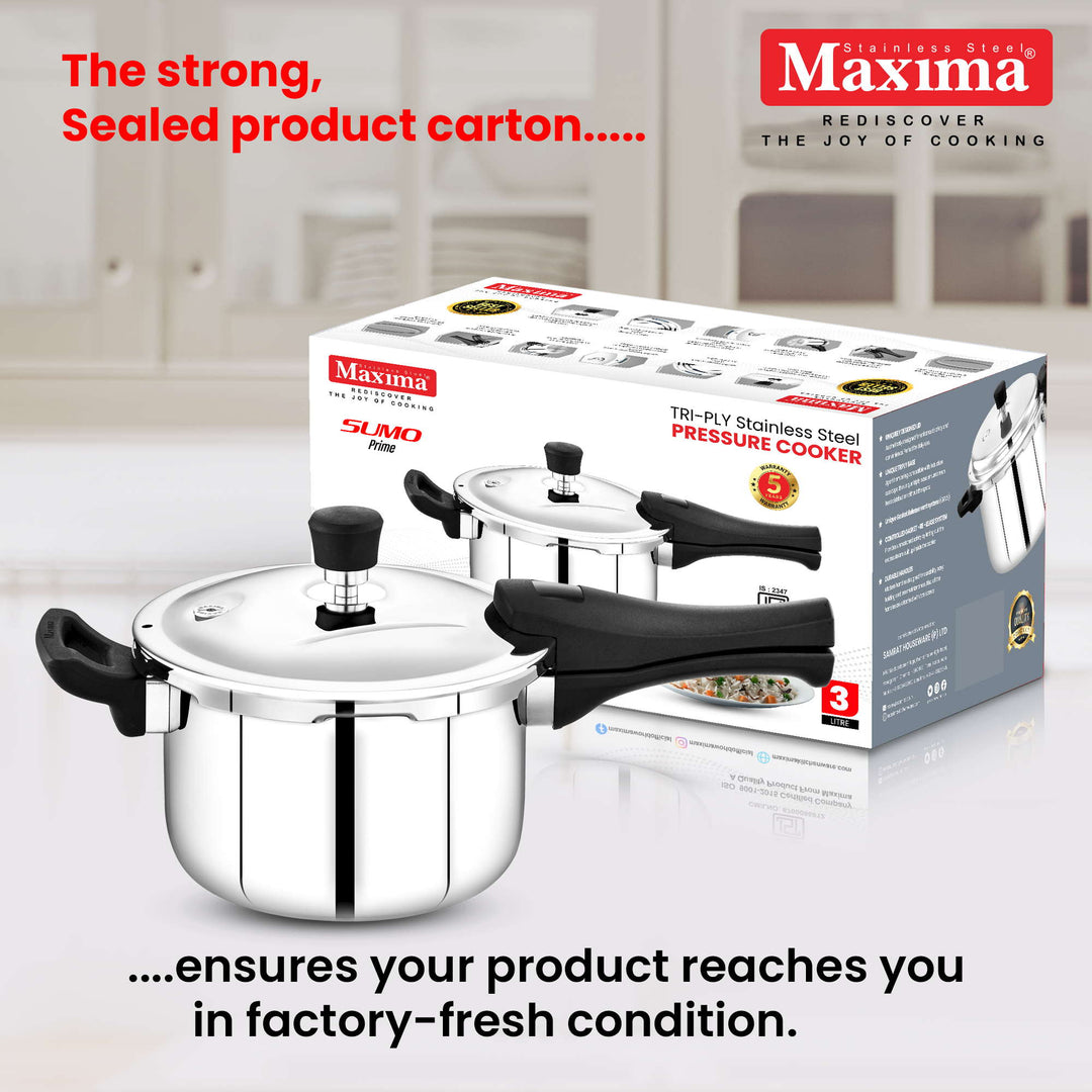 Maxima Triply SS Sumo Prime Pressure Cooker (Induction Friendly)