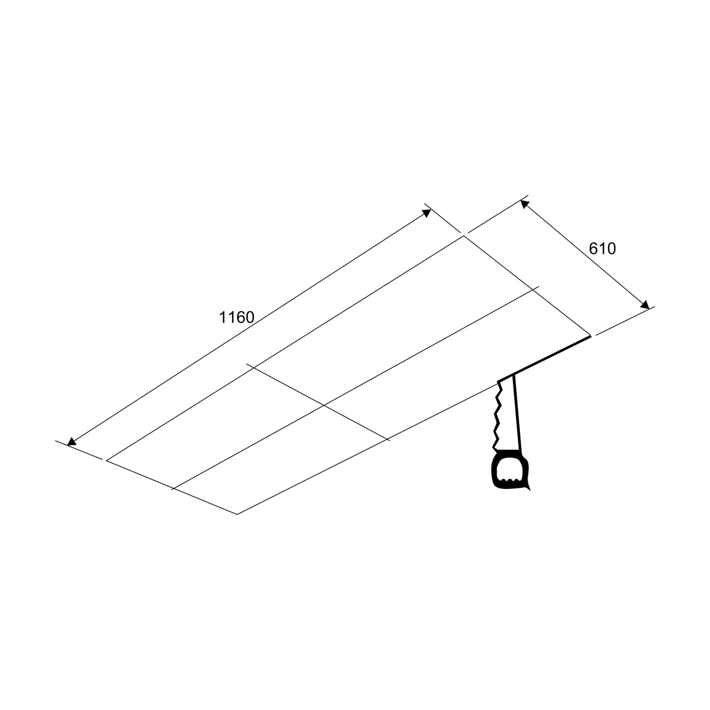 Kitchen Chimney Cassette Ceiling Mounted Remote Control Baffle filters 120cm 1250 m3/h -White (1010CS)