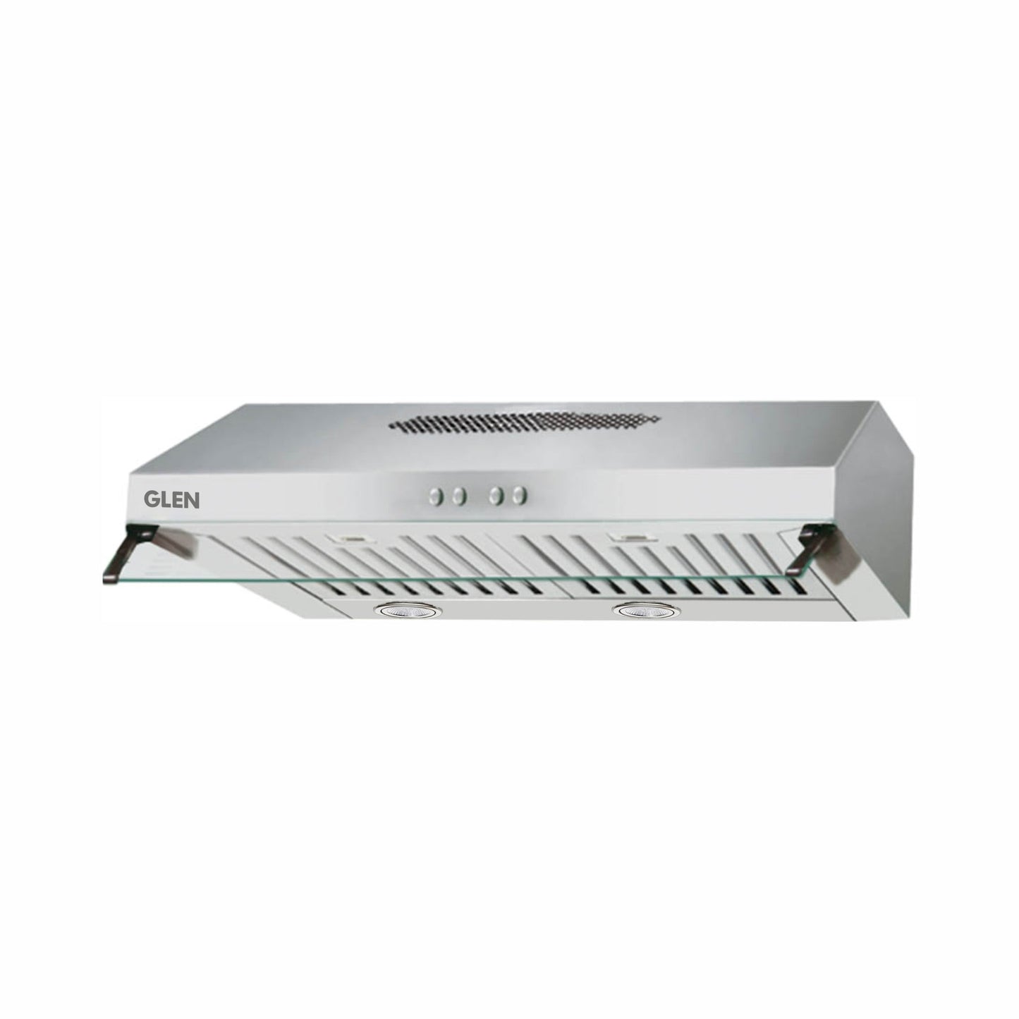 Straight Line Kitchen Chimney Recirculation only Carbon Filters Baffle filters 60cm 1000 m3/h -Silver (6003 SS)
