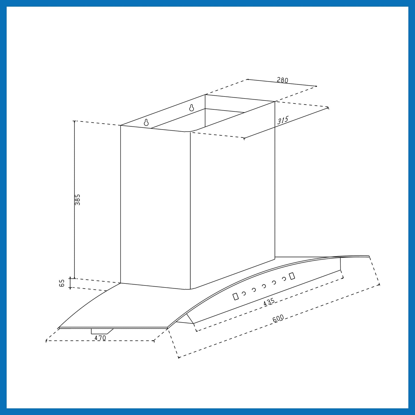 Auto Clean Curved Glass Filter less Kitchen Chimney with Motion Sensor 1200 m3/h (6059 BL Auto Clean 60/90cm)
