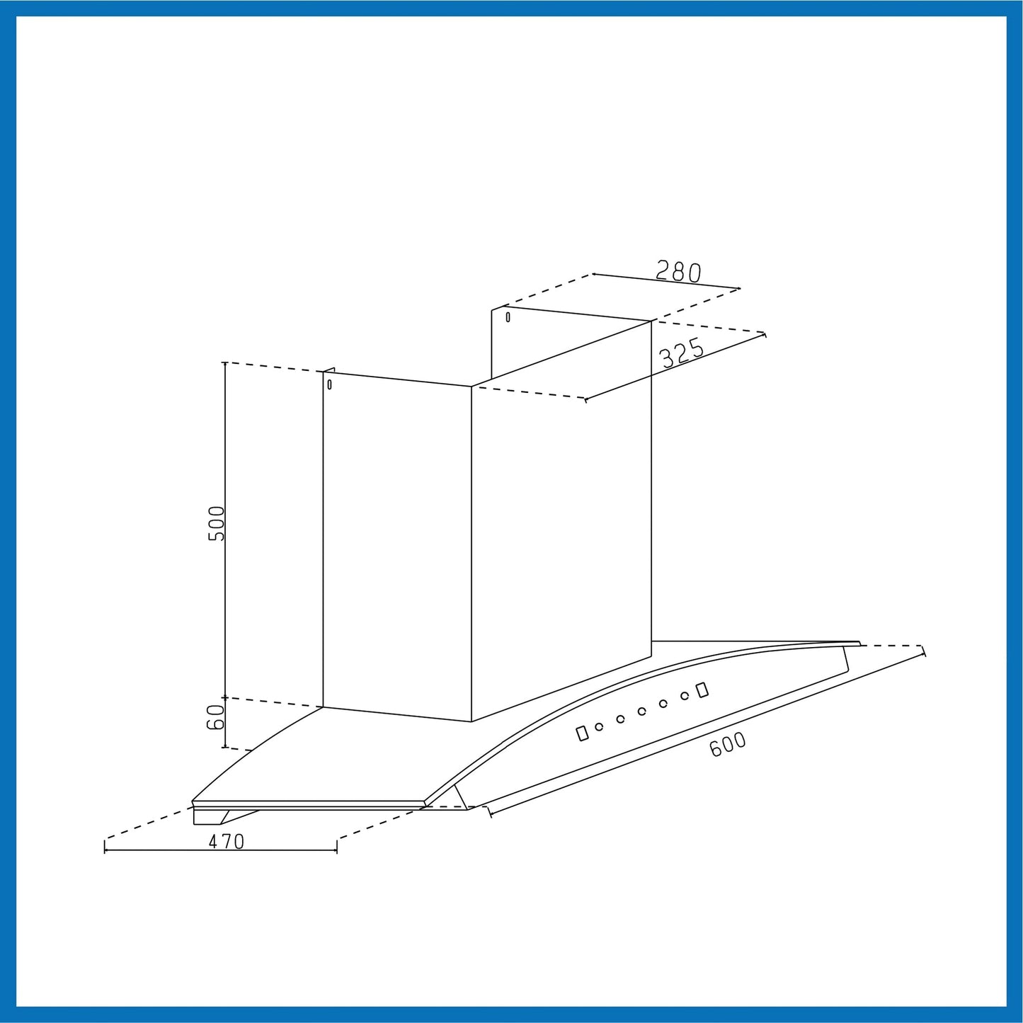 GLEN Auto Clean Filterless Kitchen Chimney | Heat Sensor, 1500 m³/h Suction, Touch & Motion Control | Remote – 60/76/90 cm Black (CH6080HSRACBL)