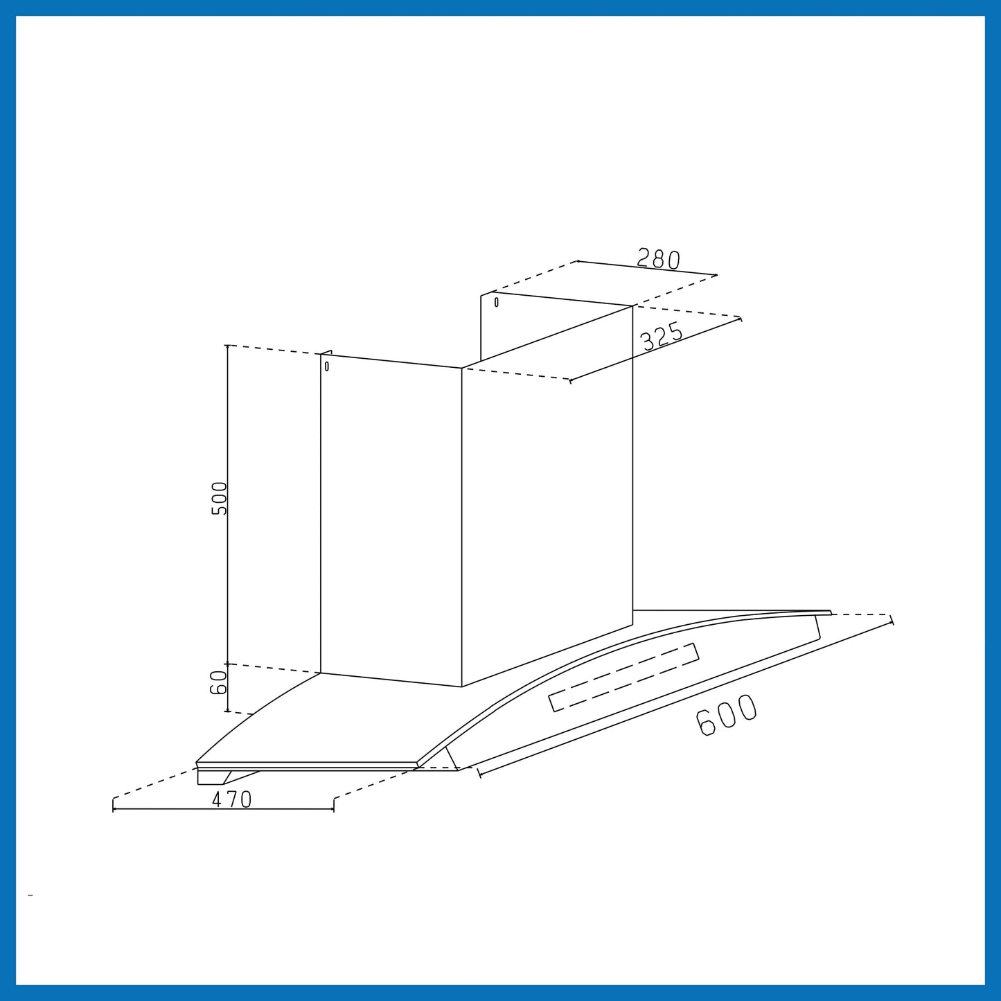 Chimney Hood 6026 BLDC Auto Clean 60 BL