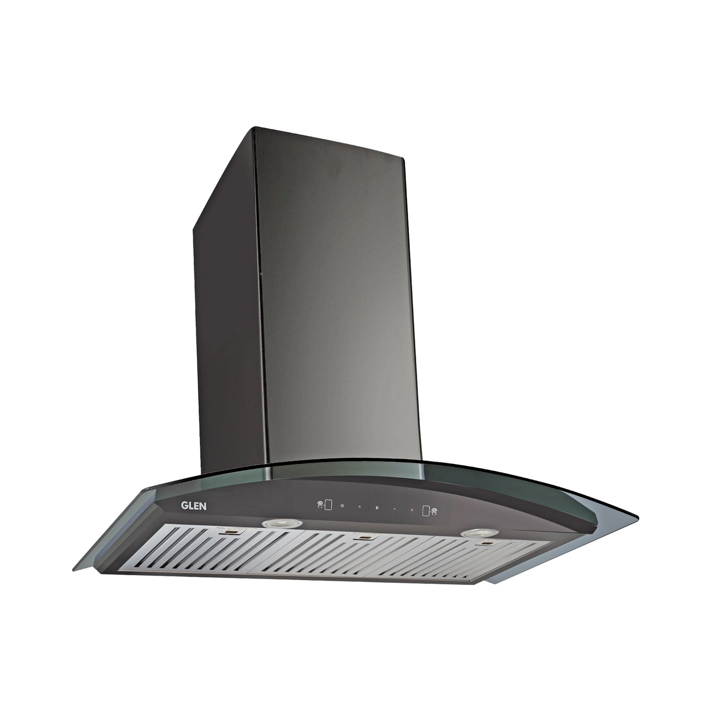Kitchen Chimney Curved Glass with Motion Sensor Baffle filter 90cm 1250 m3/h -Black (6071 BLMS)