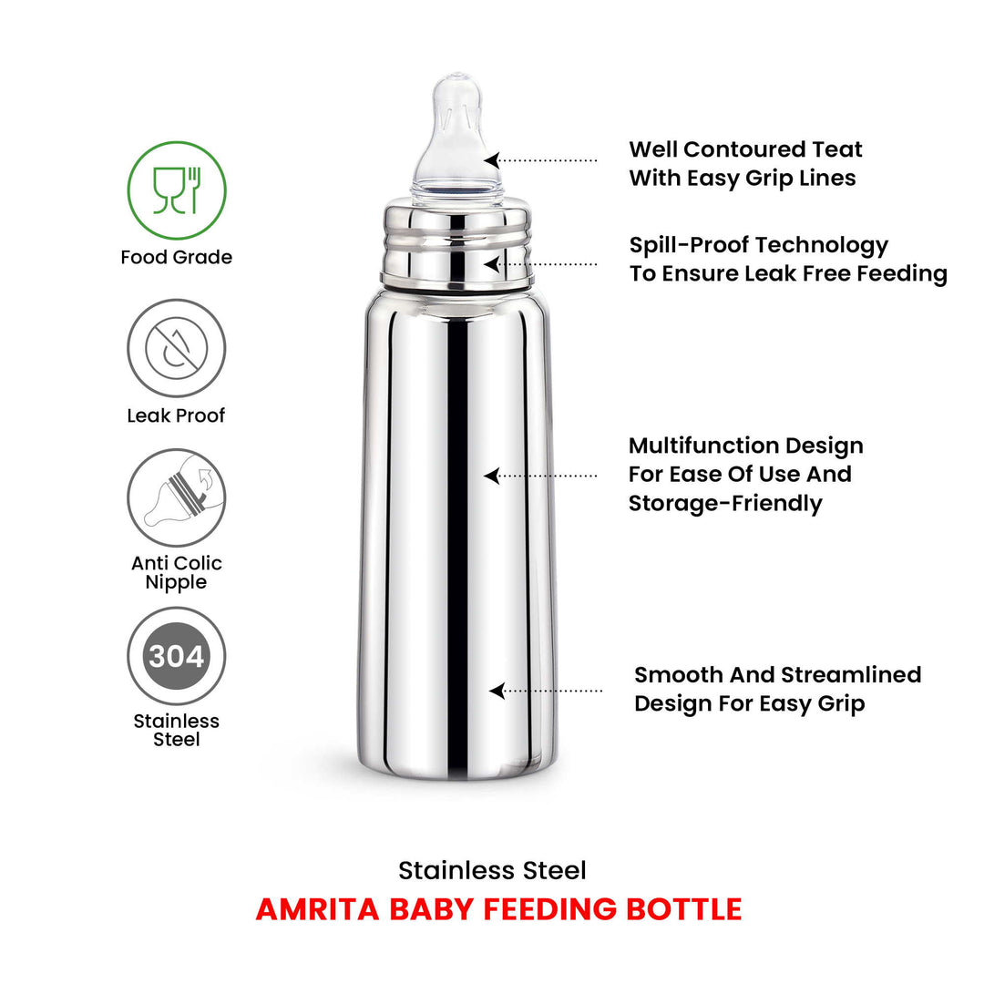 Maxima Amrita Stainless Steel Baby Feeding Bottle