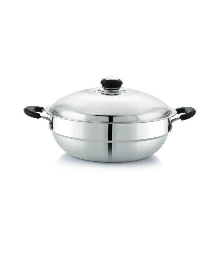 Anjali Fiesta Pro Multi Kadai With 4 Plates And SS Lid