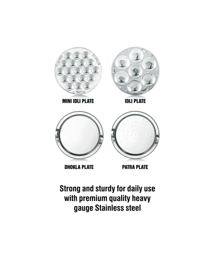 Anjali Fiesta Pro Multi Kadai With 4 Plates And SS Lid