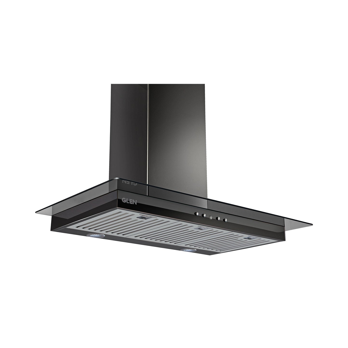 Designer Electric Kitchen Chimney Push Button Control 90cm 1000 m3/h - Black (6062)