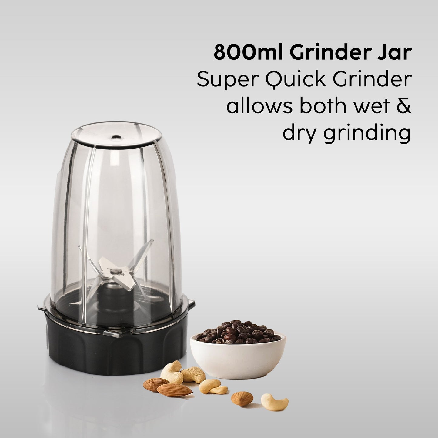 GLEN Active Blender Ultra Tuff Plus, 900W with 4 Unbreakable Transparent Jars (SA4048UTPLUS)