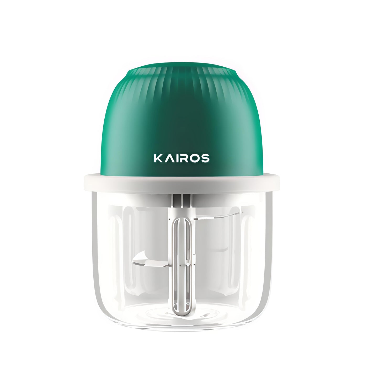 KAIROS Chop Mate Mini Chopper | USB Rechargeable Food Chopper with 350ml Glass Bowl | Perfect for Garlic, Onions & Baby Food