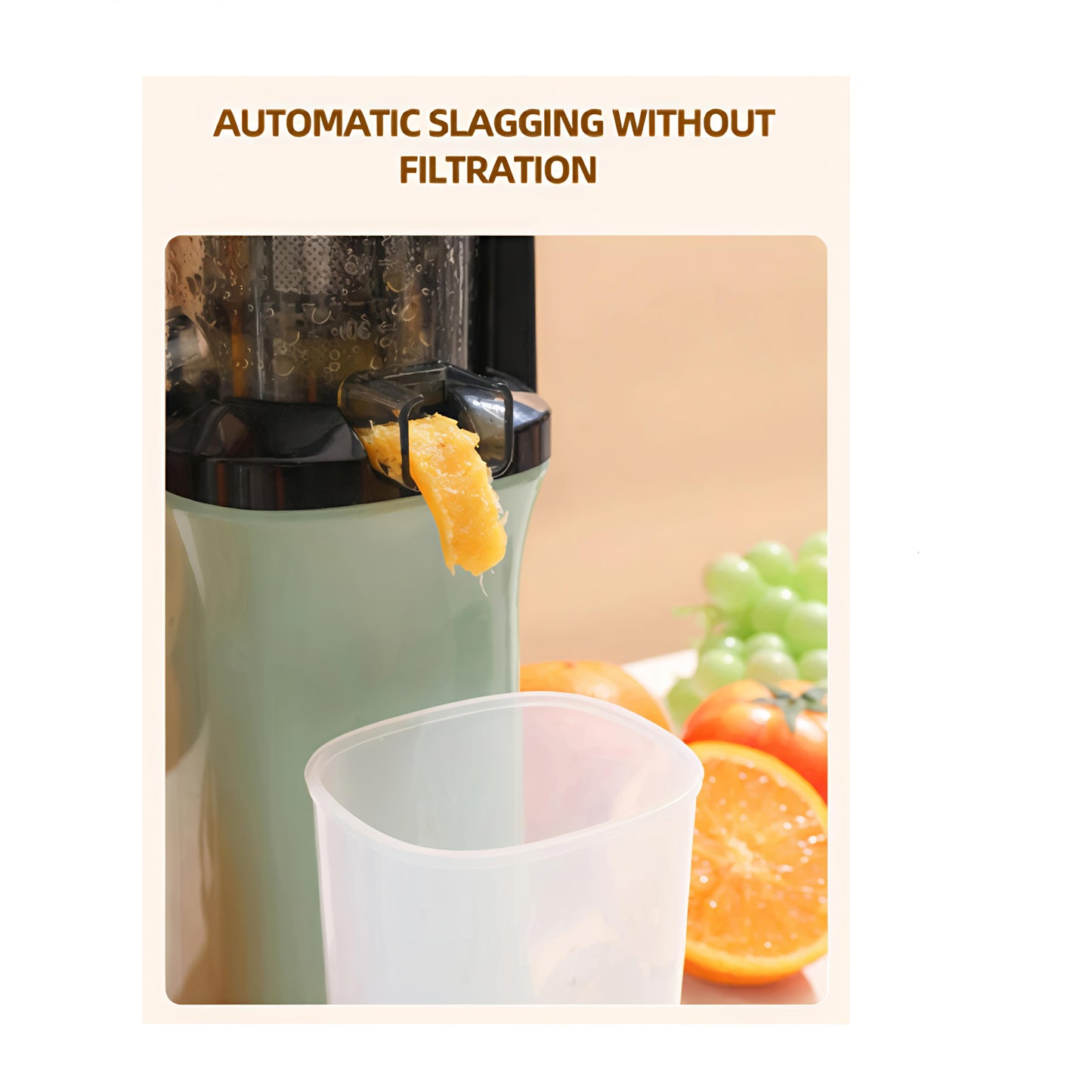 KAIROS Juice Mate Pro | Easy-to-Use Juicer for Home | 120w Home Juicer | Easy to use One button Control