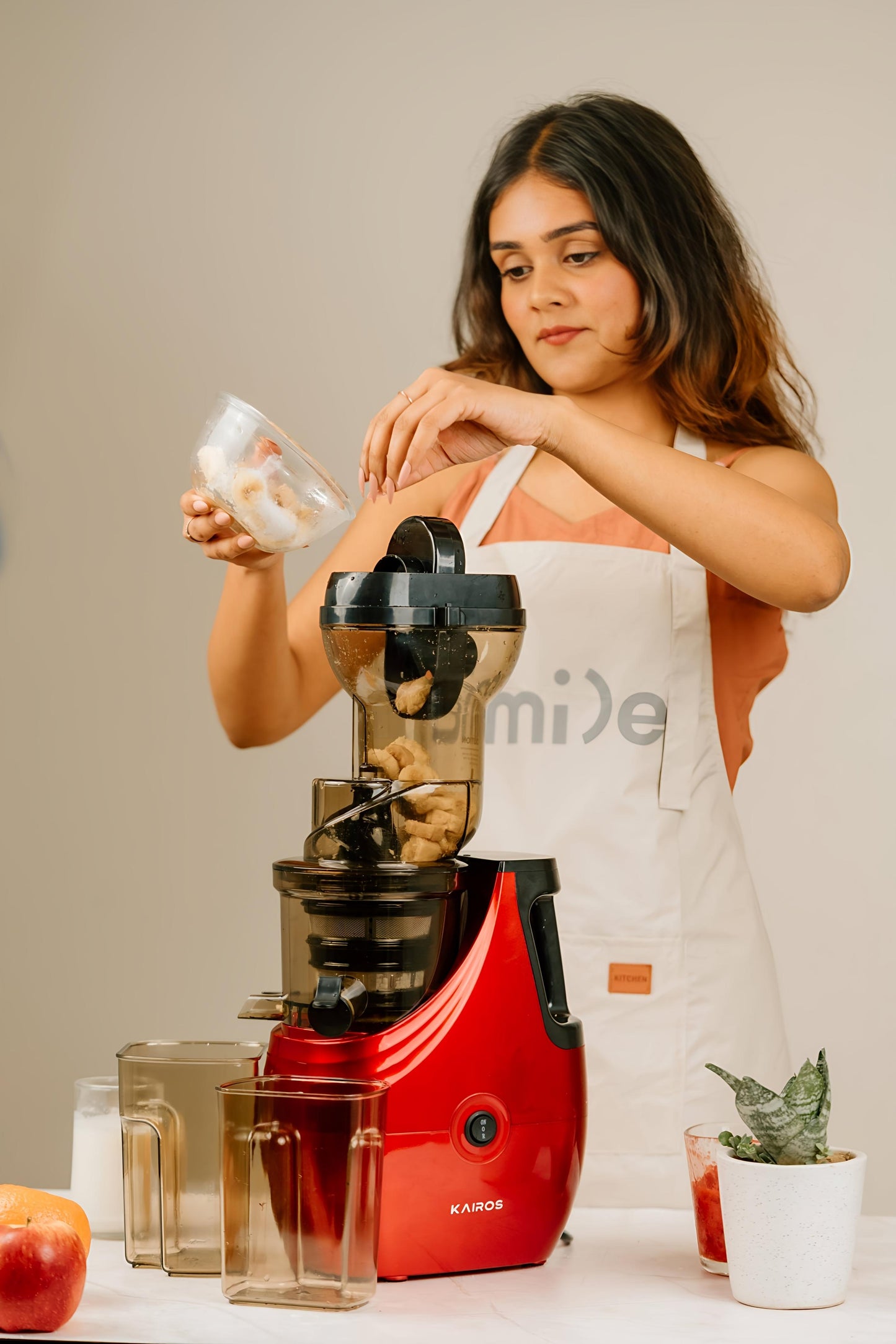 KAIROS Juicemaster 400 | Cold Press Electric Juicer Machine | Slow Masticating Juicer for Maximum Nutrient Extraction