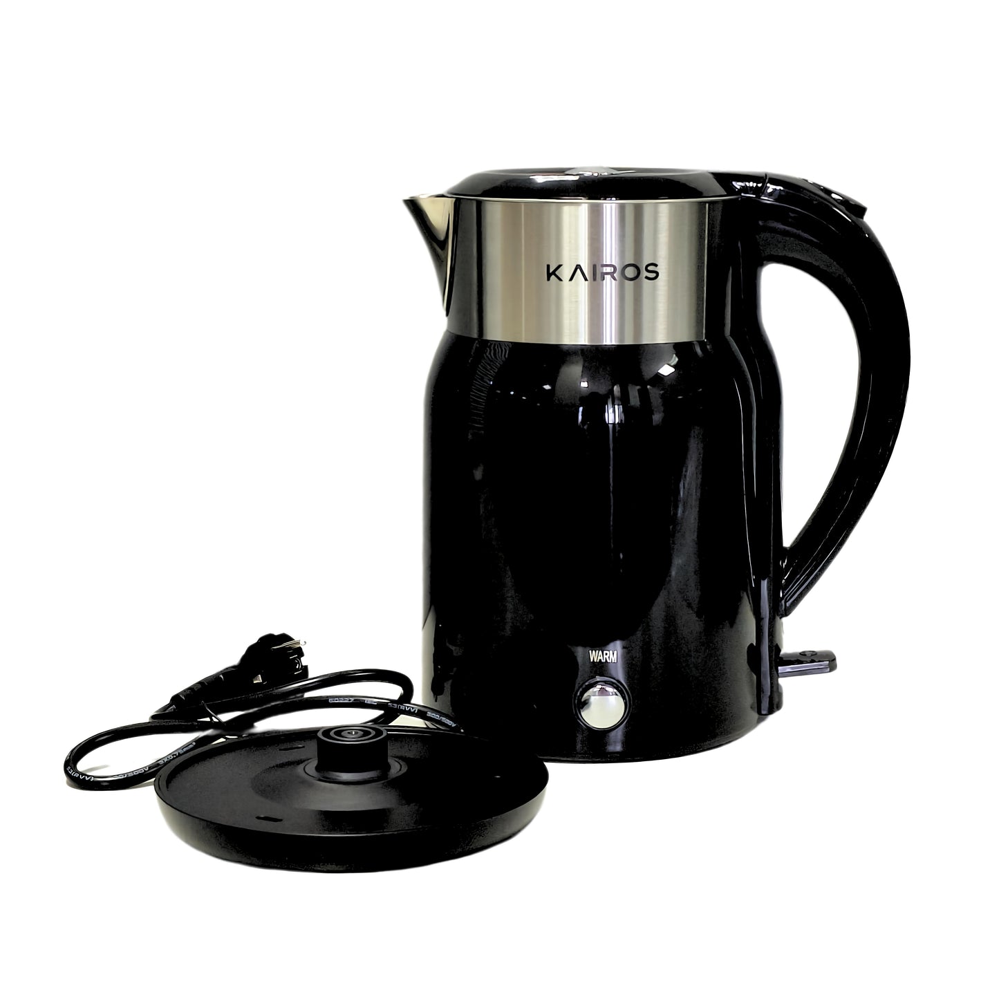 KAIROS Warmwave 1.8L Electric Kettle | Lightweight, Portable, Quick Boil for Home & Office Use | Premium Stainless Steel, Auto Shut-Off Function