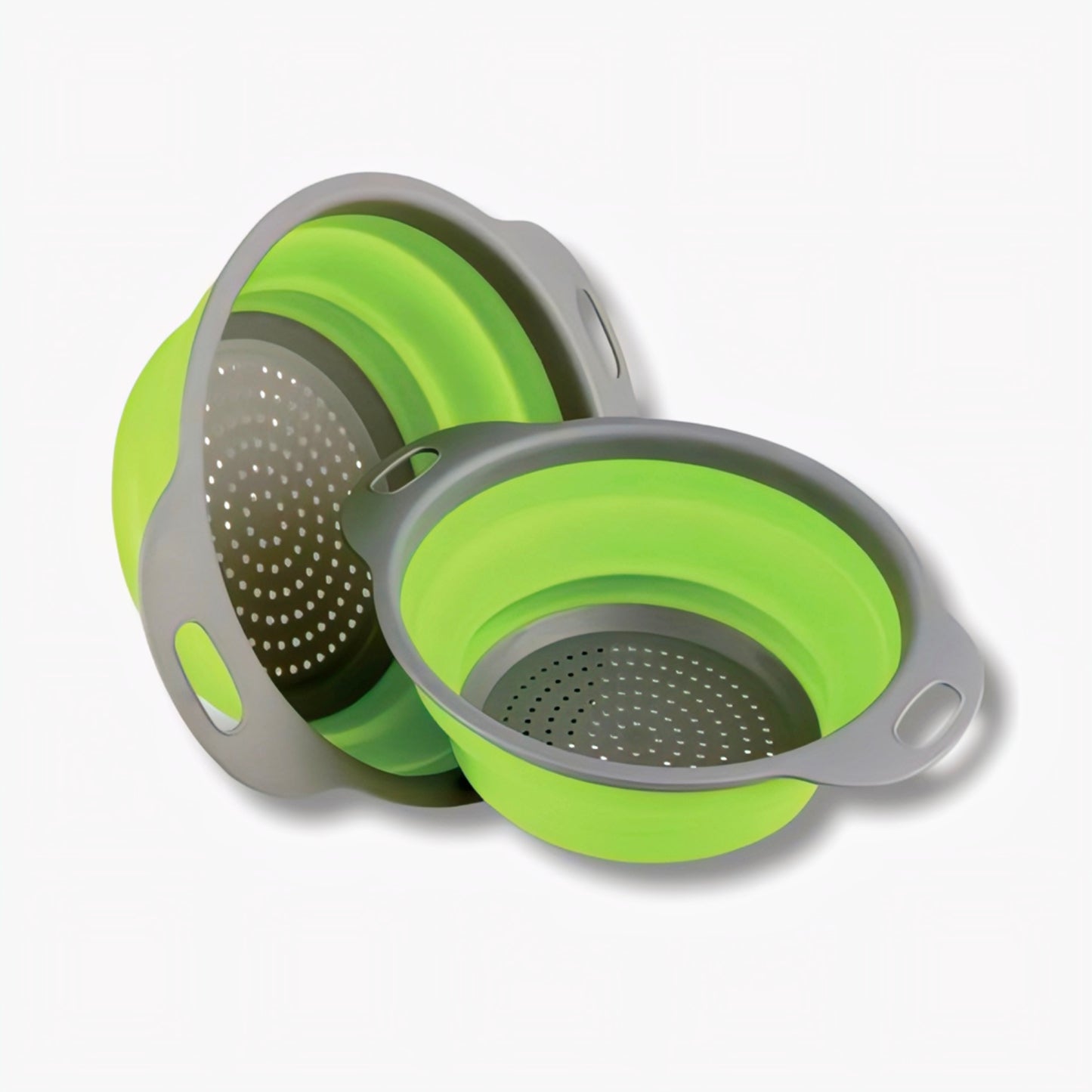 KAIROS Flexi Drain Collapsible Filter Basket Set of 2 | Multipurpose Kitchen Strainers & Sink Drainer | Durable Filter & Strainer for Kitchen