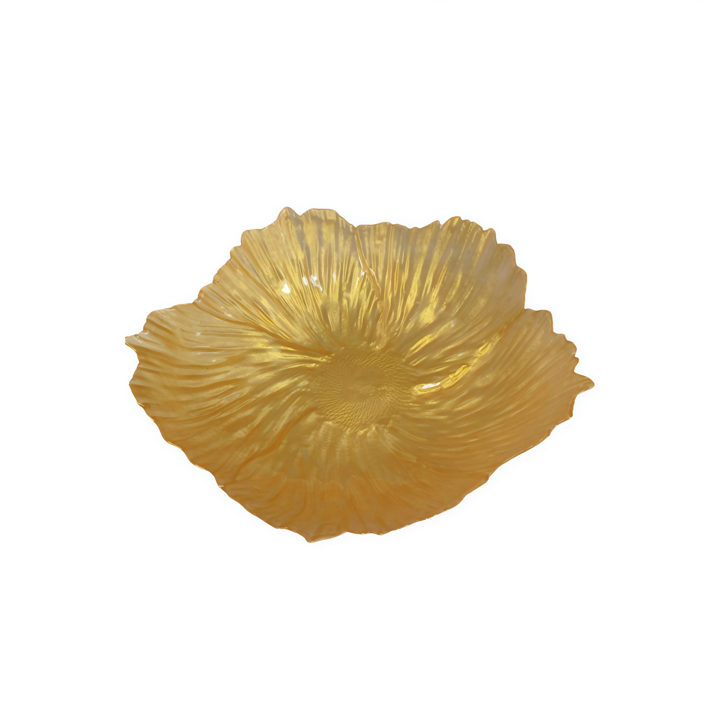 KAIROS GLASS FRUIT, DECORATIVE BOWL PLATES (GOLDEN)