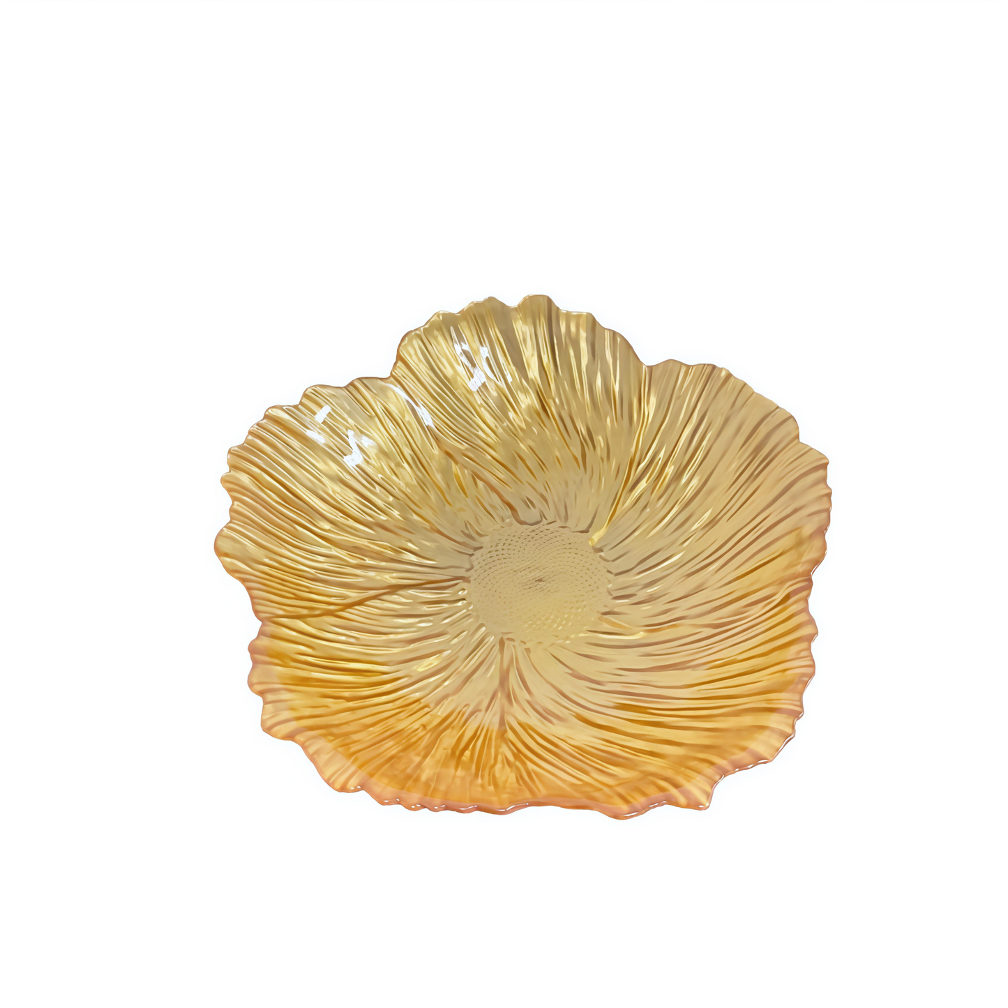 KAIROS GLASS FRUIT, DECORATIVE BOWL PLATES (GOLDEN)