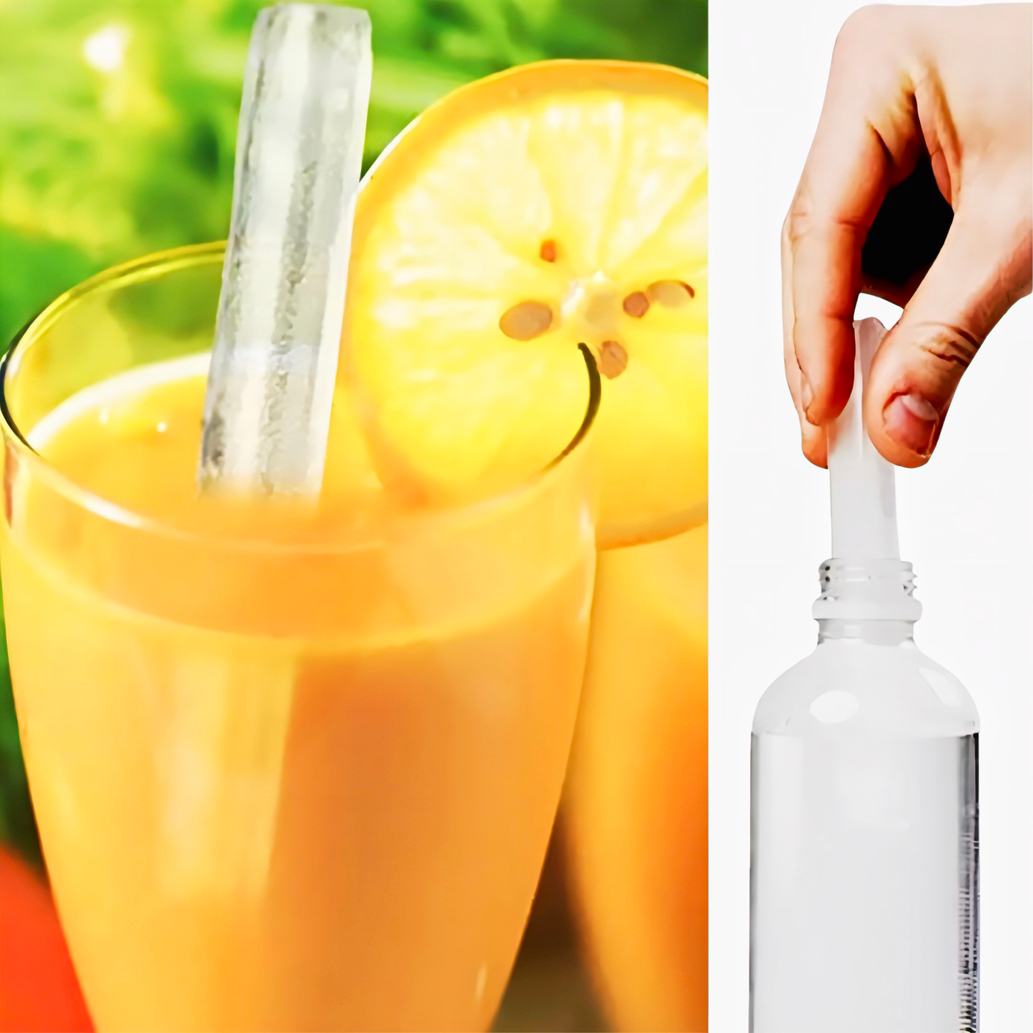 KAIROS Durable Silicone Ice Stick Maker Set of 2 |Easy Release Ice Cube Molds for Drinks & Cocktails