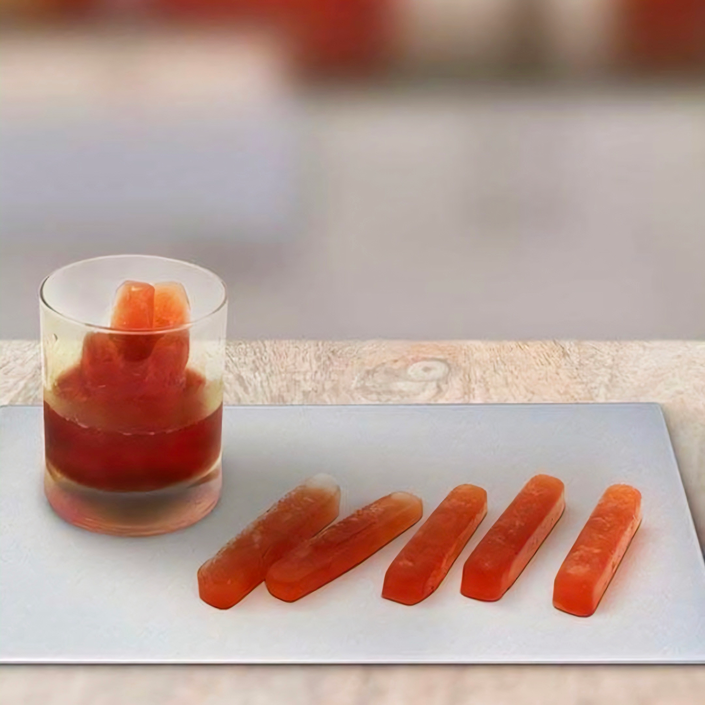 KAIROS Durable Silicone Ice Stick Maker Set of 2 |Easy Release Ice Cube Molds for Drinks & Cocktails