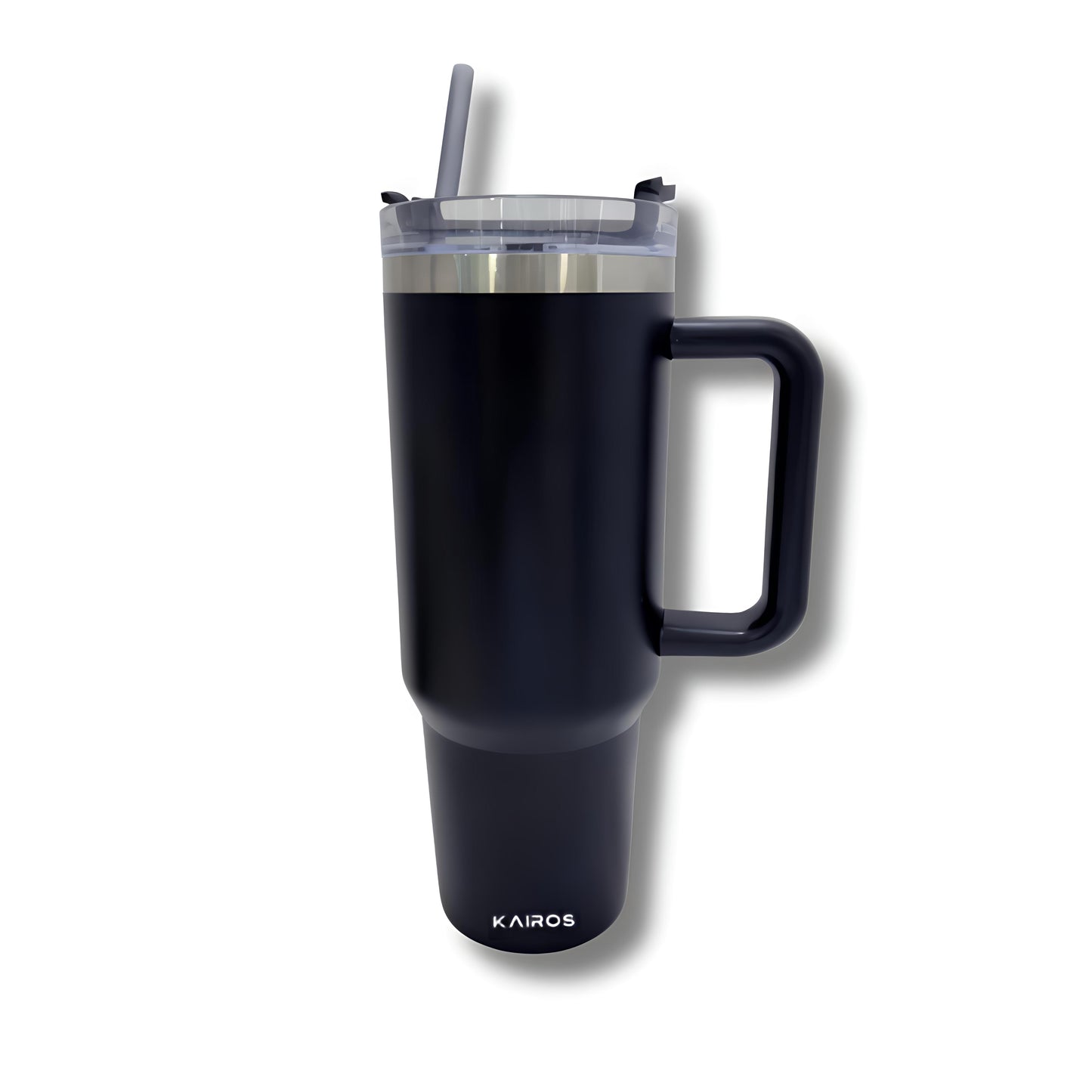 KAIROS Sip Grip 1200 ml -Stainless Steel Flask with Straw and Handle | Premium thermos Flask | Sturdy Grip Handle & Cup Holder Compatible