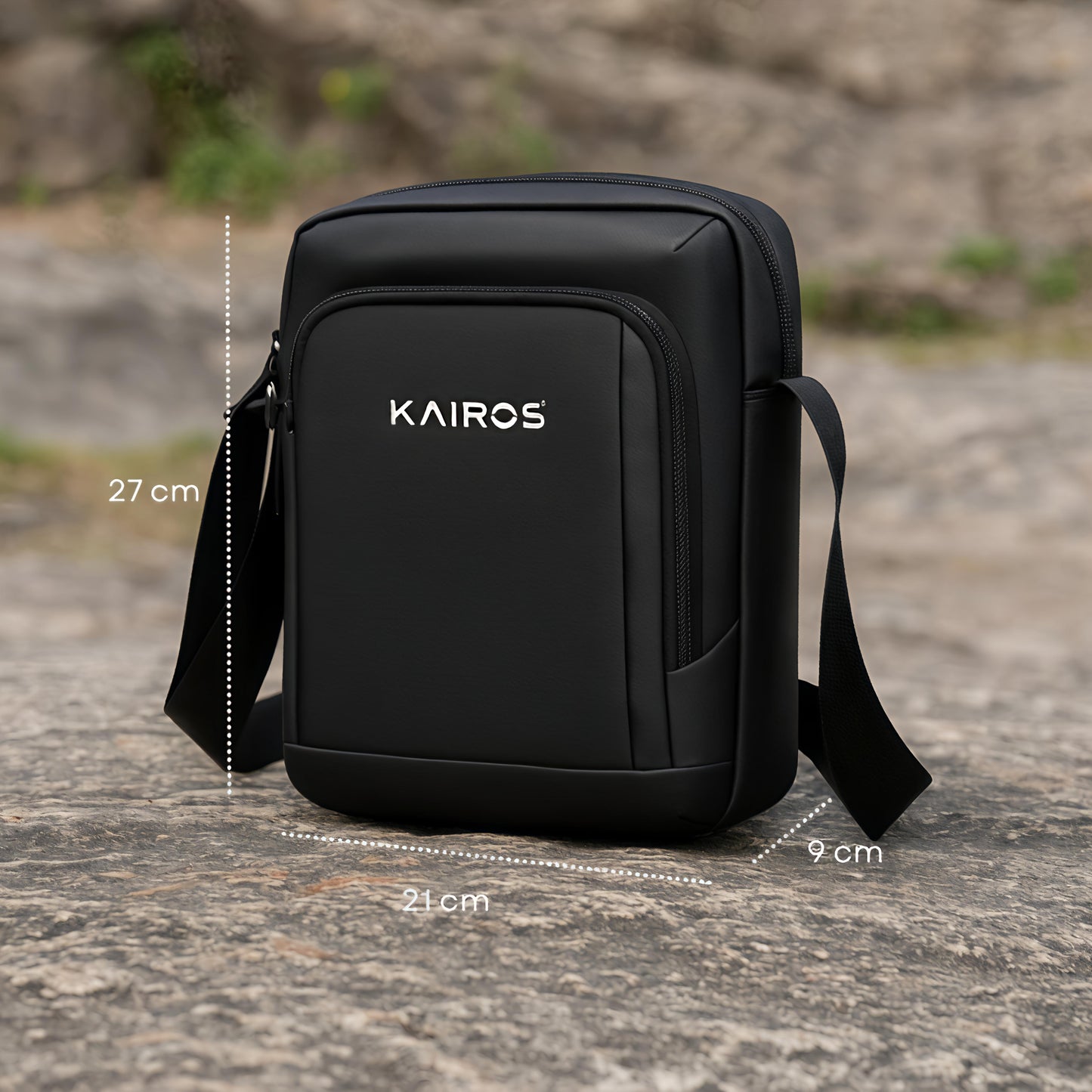 KAIROS Swift Sling Bag – Unisex Shoulder Bag | Unisex Traveller friendly backpack | ideal for travel, work & casual outings