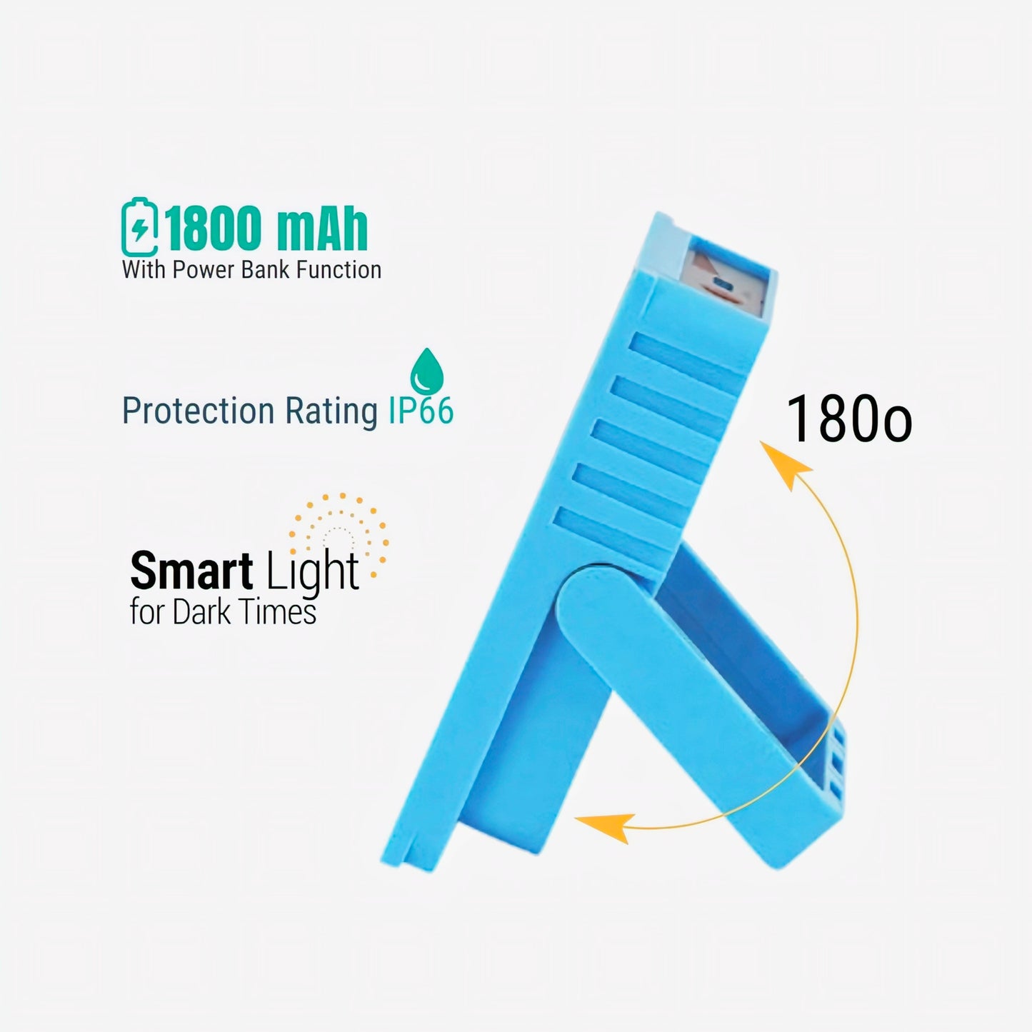 KAIROS SolarGlow Mini Solar Light | Rechargeable LED Lamp with Type-C & Solar Charging