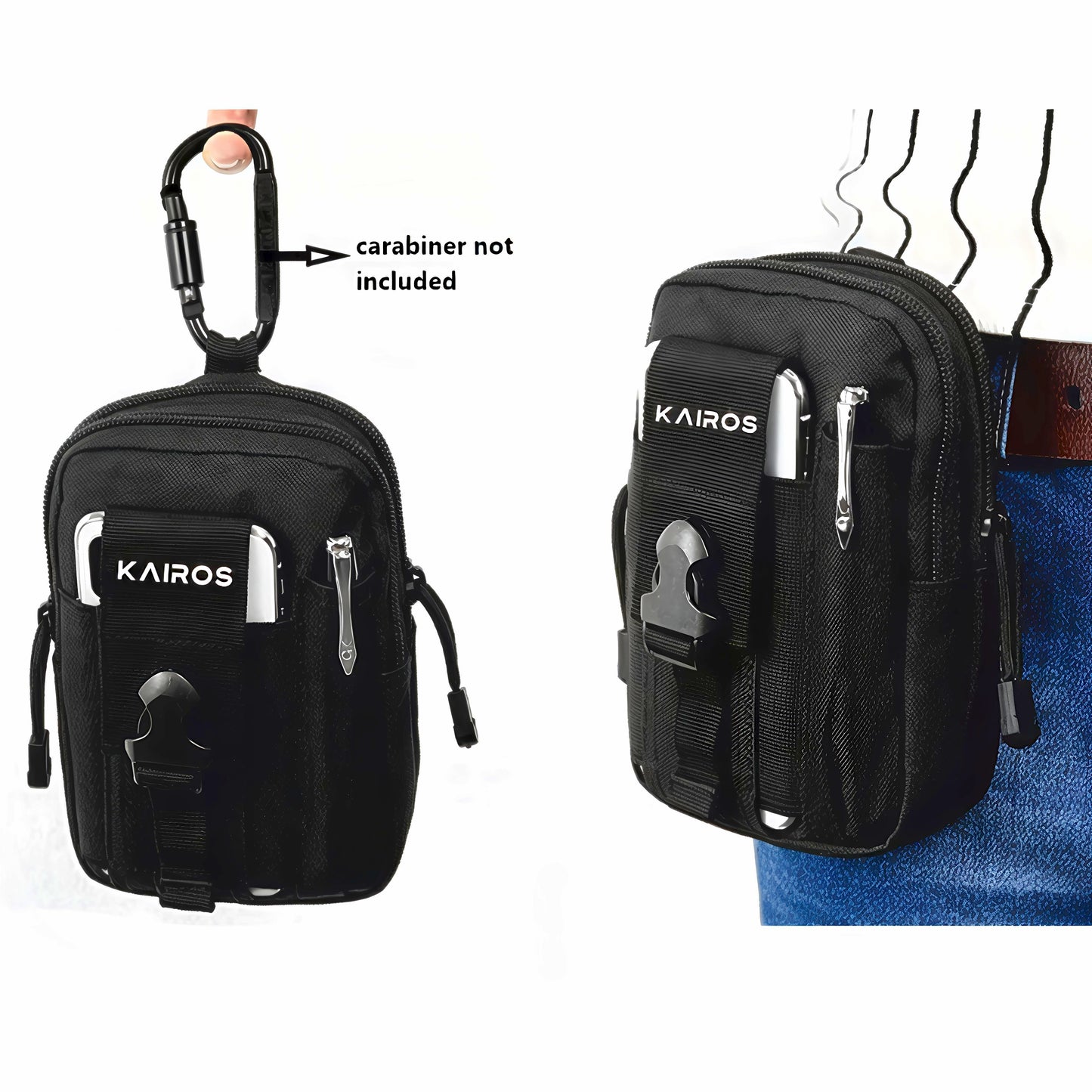 KAIROS Motiongear Waist & Sling Bag | Unisex Traveller friendly | Ideal for outdoor activities