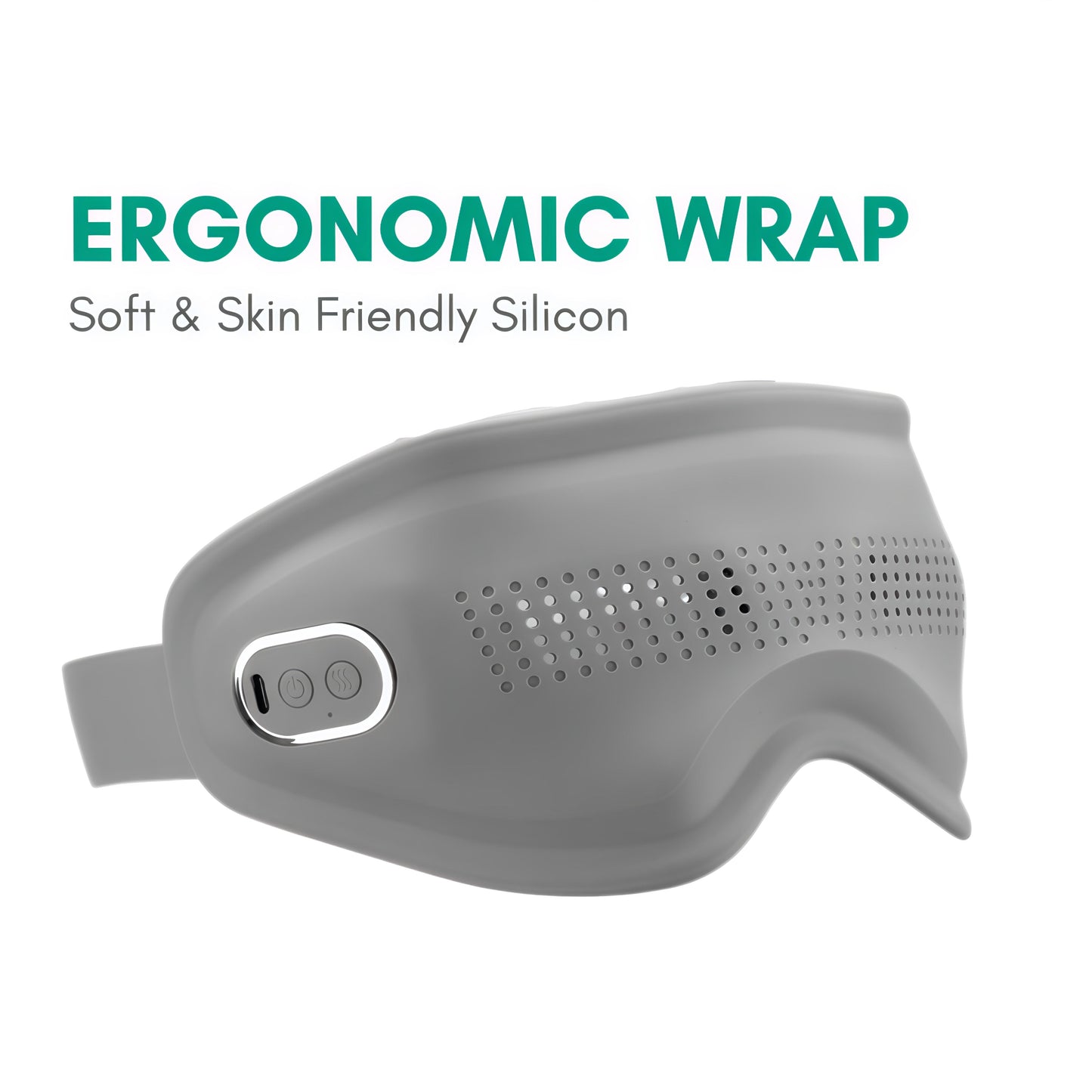 KAIROS Eye Spa Pro Silicone Heated Eye Massager with Music | Premium Music Massager for digital eye strain