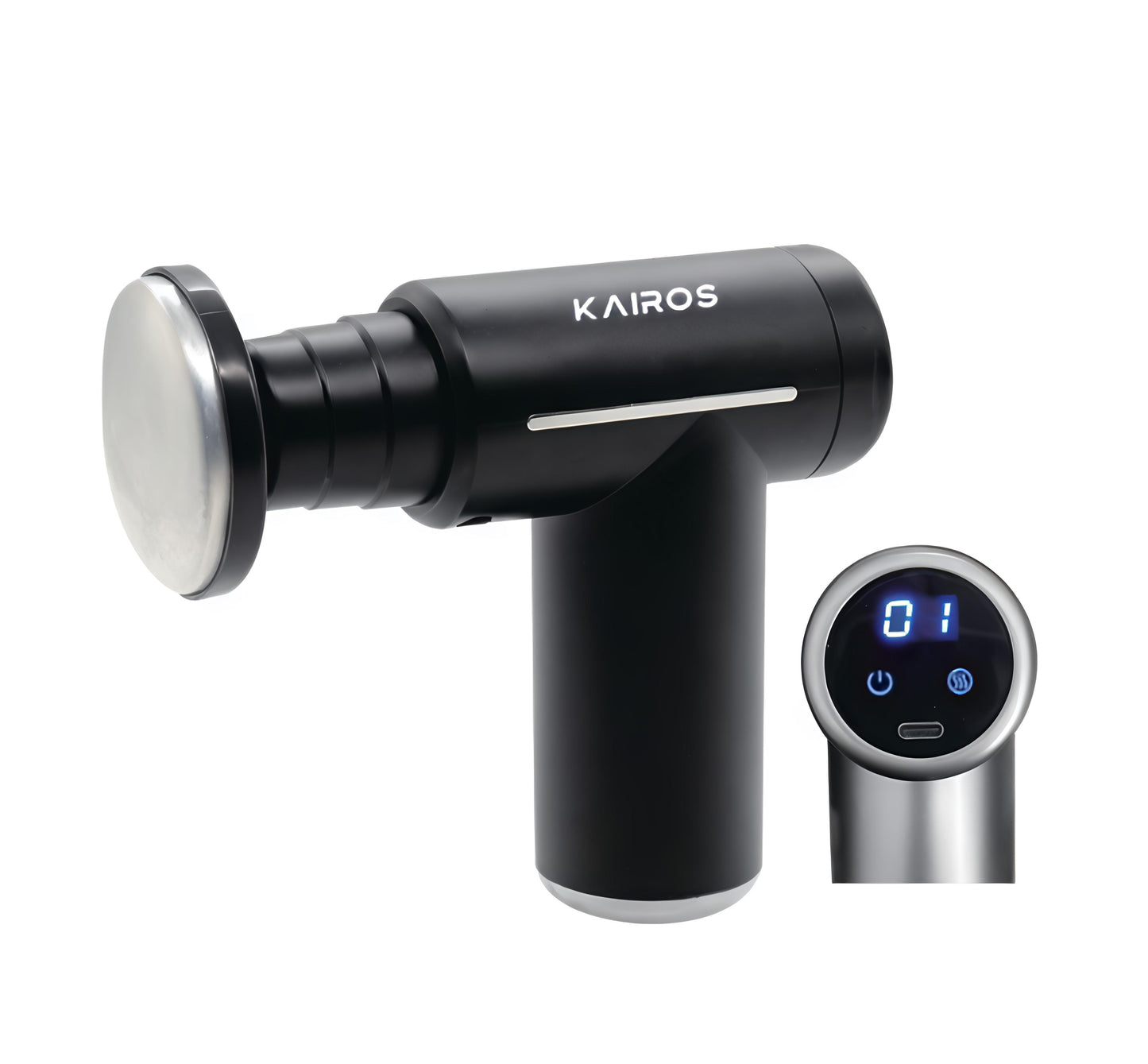 KAIROS Therma Relief Gun-Mini Muscle Massage Gun with Hot & Cold Therapy | Masse Gun by KAIROS | High Quality Durable Long Lasting Massager