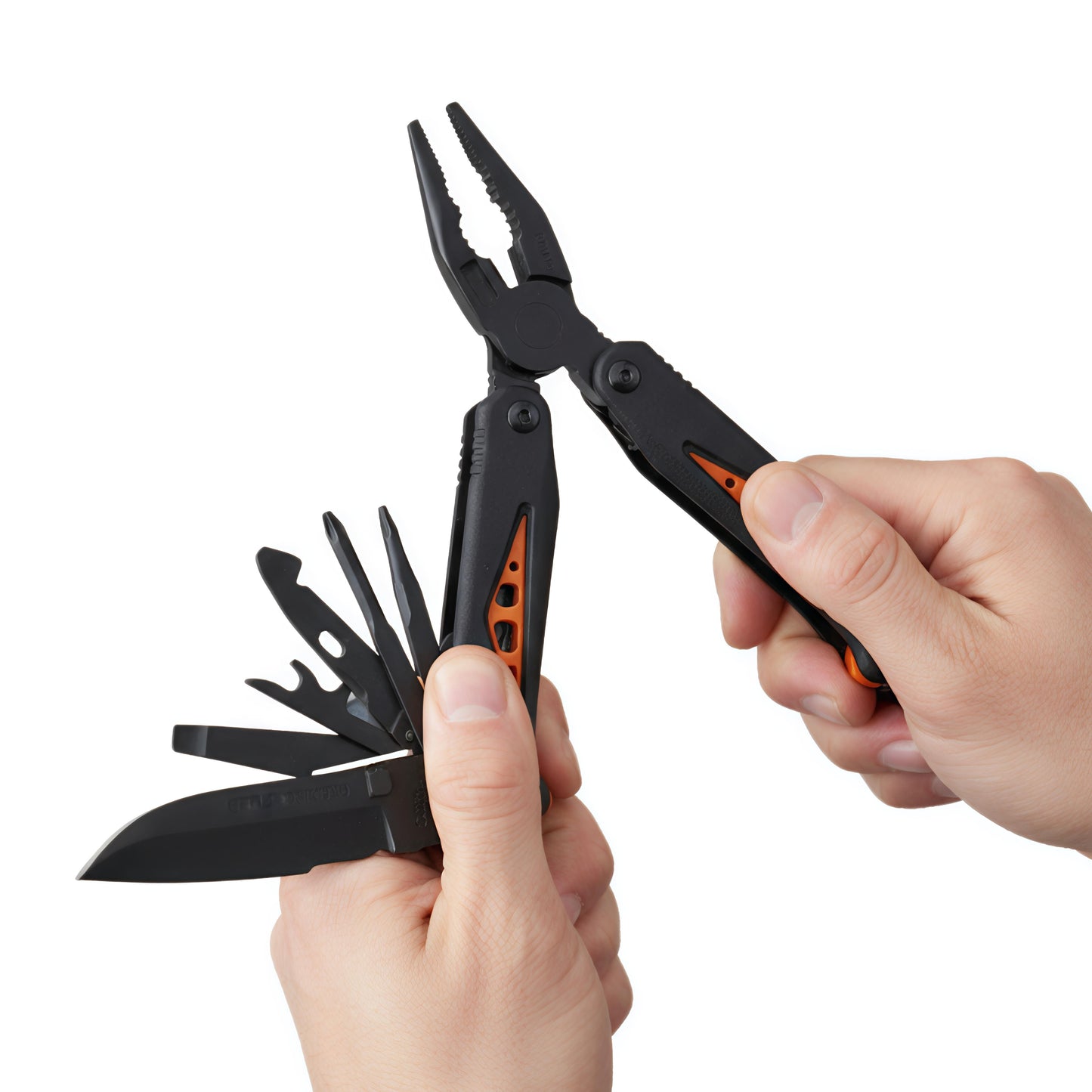 KAIROS Multi-Function Knife Pliers (Black) with Cover | Perfect for camping, hiking, fishing, travel & quick repairs