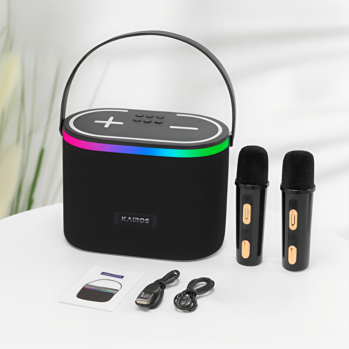 KAIROS SOUND WAVE PRO-KARAOKE BLUETOOTH SPEAKER WITH WIRELESS MIC