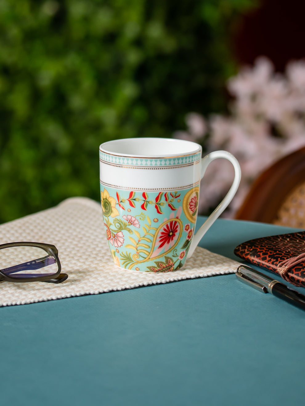 Claycraft Oxford Fiesta Coffee & Milk Mug, 1 Piece, 310 ml (FI802)