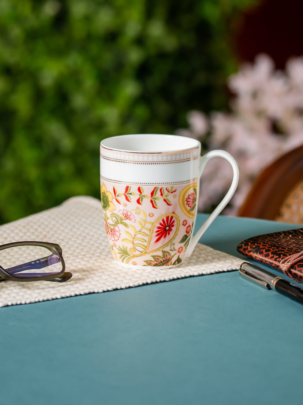 Claycraft Oxford Fiesta Coffee & Milk Mug, 1 Piece, 310 ml (FI803)