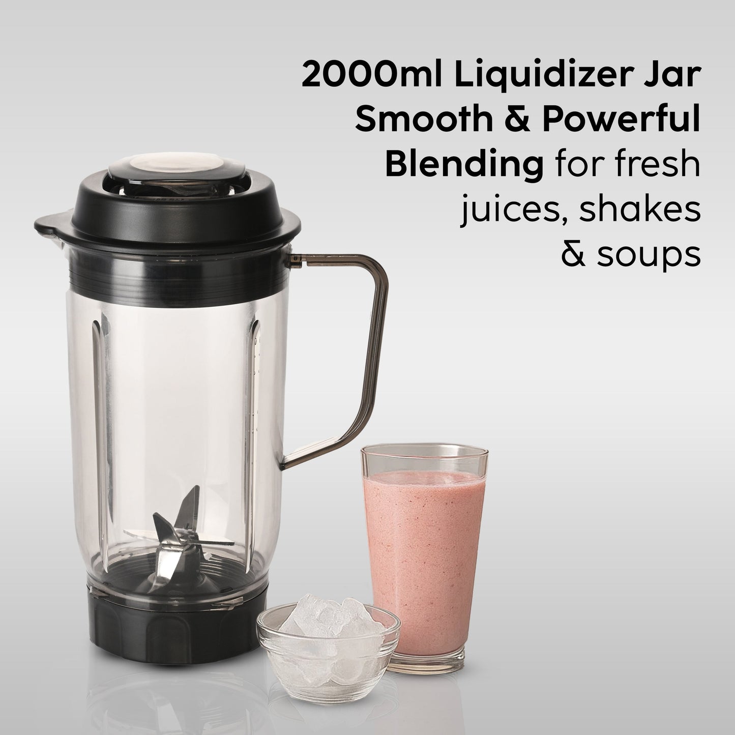 GLEN Active Blender Ultra Tuff Plus, 900W with 4 Unbreakable Transparent Jars (SA4048UTPLUS)
