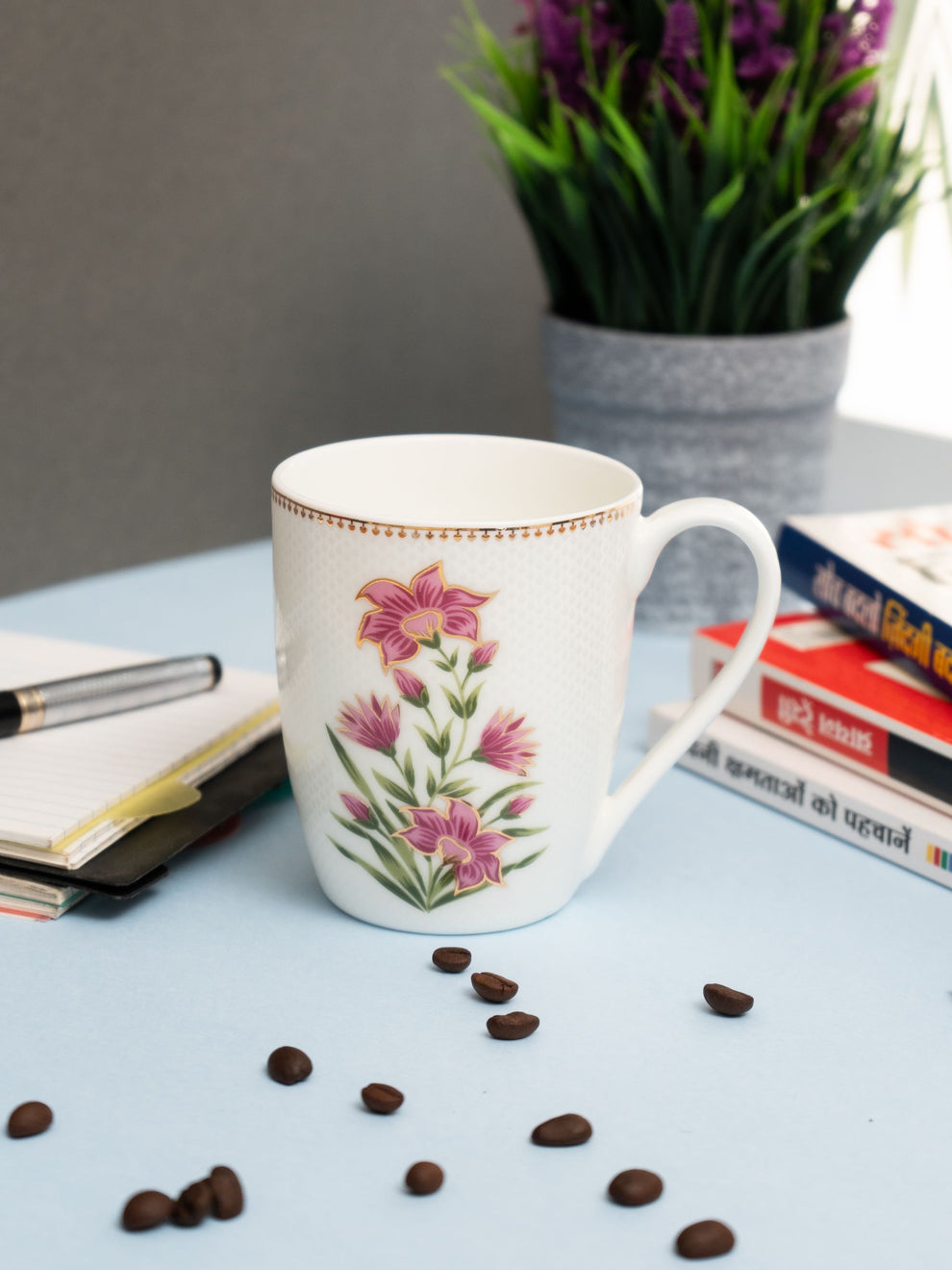 Claycraft Oxford Royal Velvet Coffee & Milk Mug, 2 Piece, 310 ml (RV901)