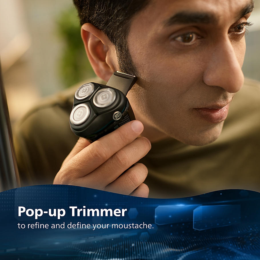 Philips Electric Shaver for Men | SkinProtect Technology, Wet and Dry Shave | 5D Floating Heads | 27 Self Sharpening Blades | Pop up Trimmer | Cordless | Waterproof | 3000 Series | S3144/03