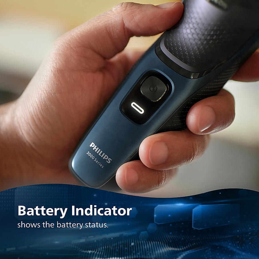 Philips Electric Shaver for Men | SkinProtect Technology, Wet and Dry Shave | 5D Floating Heads | 27 Self Sharpening Blades | Pop up Trimmer | Cordless | Waterproof | 3000 Series | S3144/03