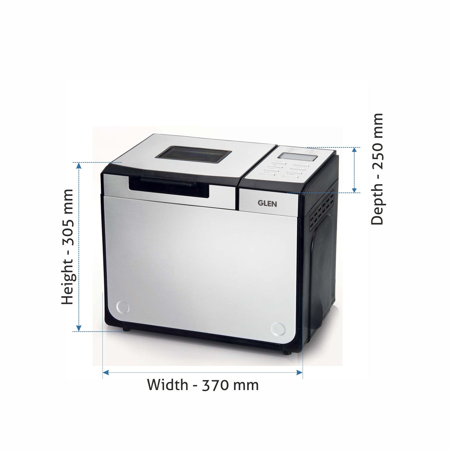 Bread Maker & Atta Kneader, Fully Automatic, 12 Pre-Set Functions, Electronic Control Panel - Silver (3034)