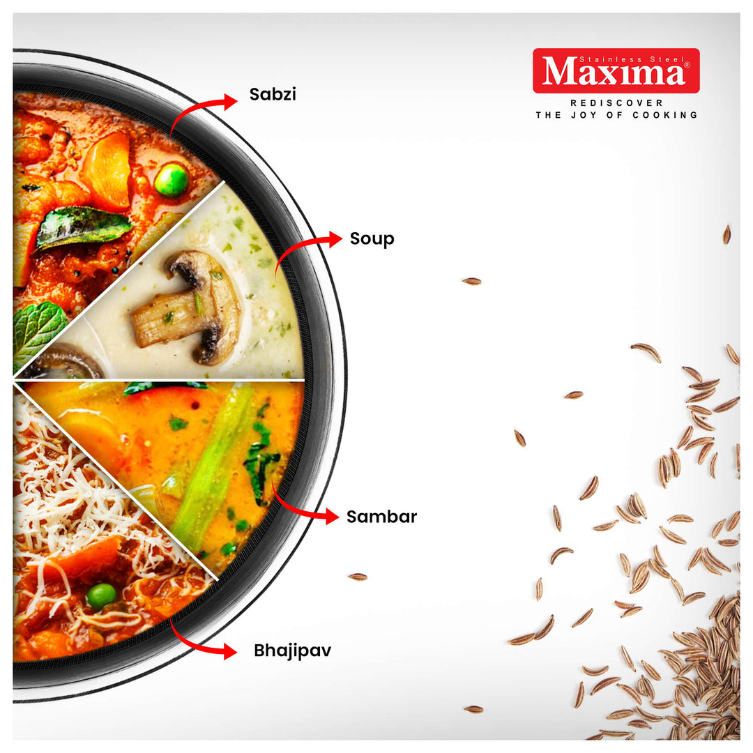 Maxima Honeycomb Triply Stainless Steel Tasla (Induction Friendly)