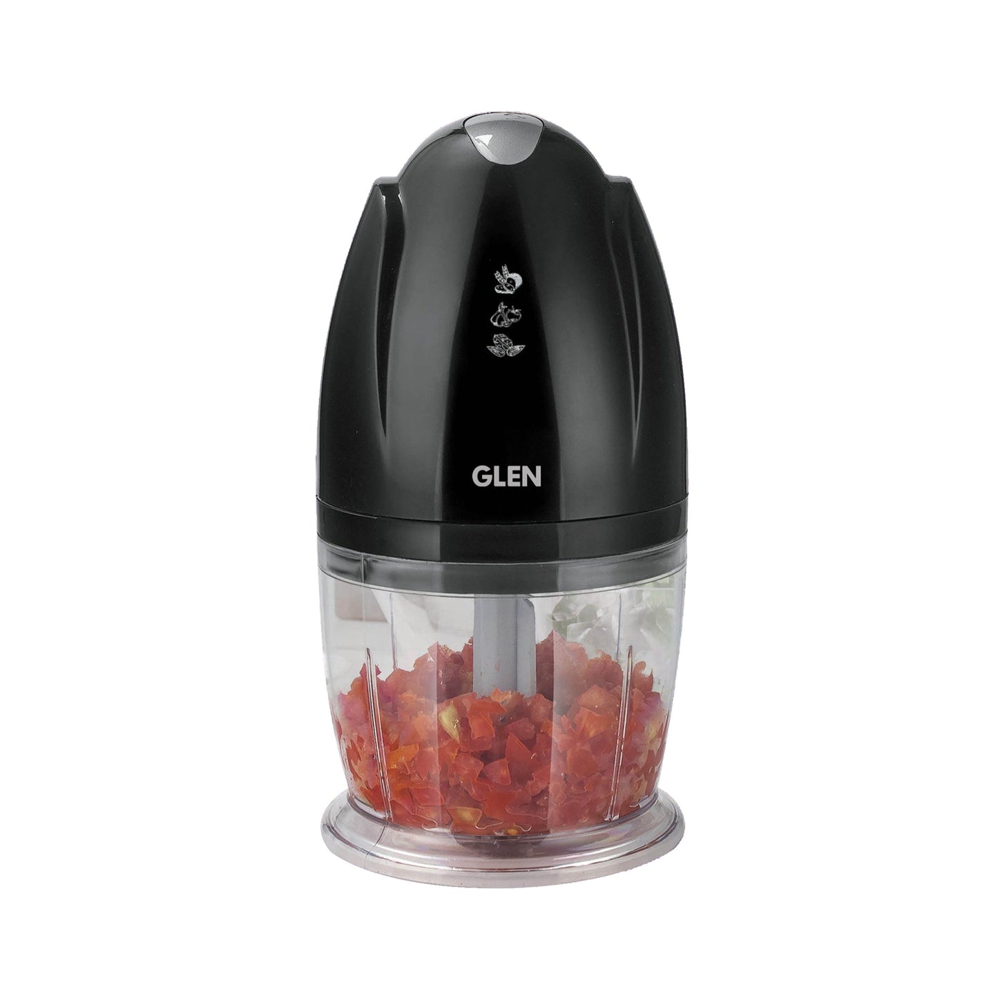 Electric Vegetable Chopper, Whisking Disc Chops Nuts 0.4 Litres Bowl, 200W - Black (4041BL)