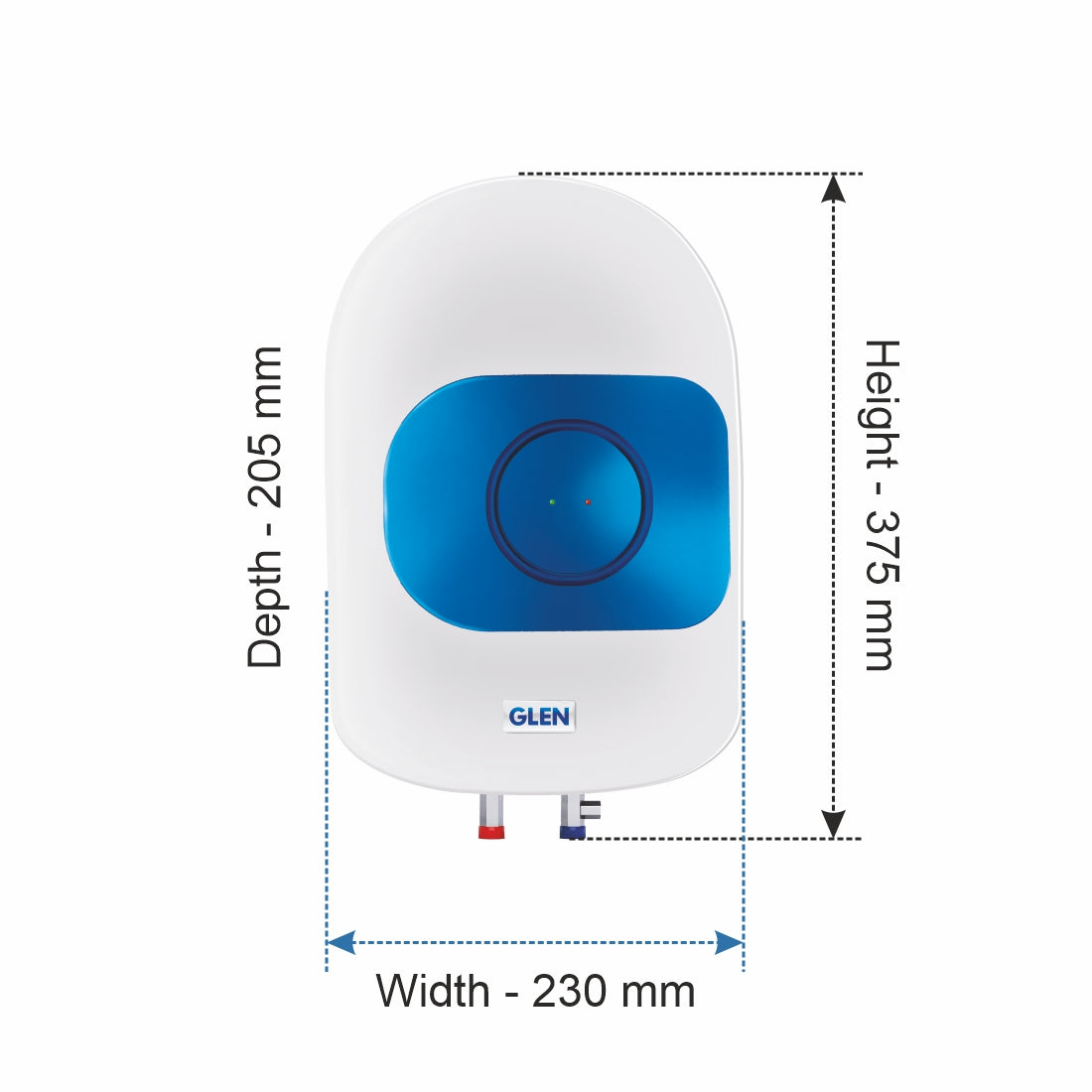 Instant Water Heater 3 Litre 4500W, 6 Bar Pressure, Stainless Steel Tank, ISI (7051)