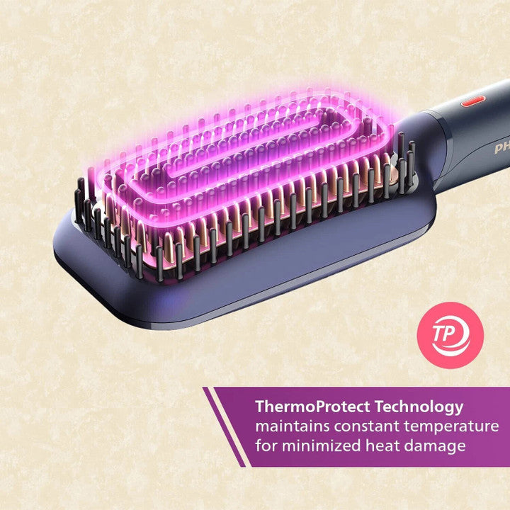 PHILIPS Series 5000 Argan Oil Infused Heated straightening brush (BHH885/10)