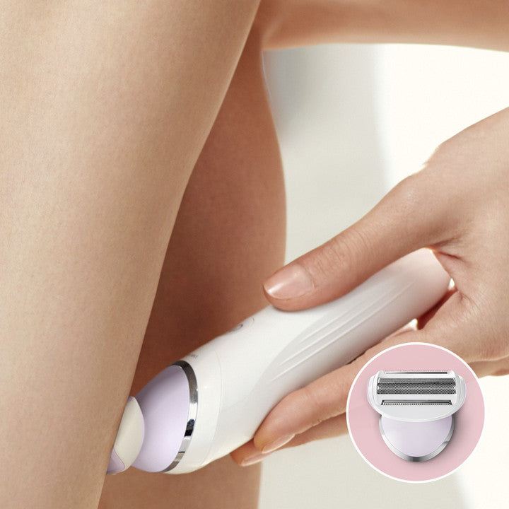 PHILIPS Series 8000 Wet and Dry Epilator For Face And Body Hair Removal (BRE710/00)